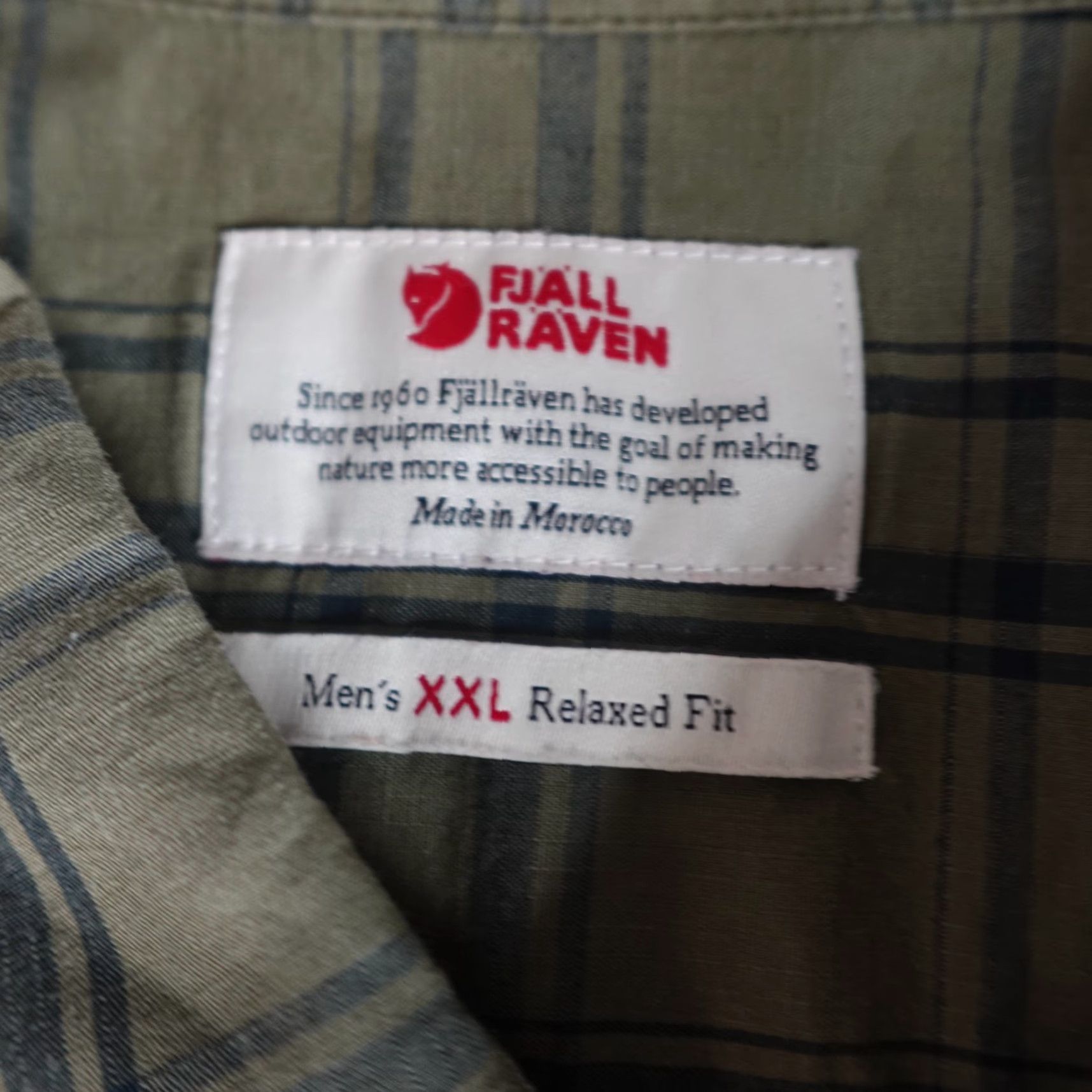 Vintage Fjallraven Shirt Mens 2XL Green Plaid Short Sleeve Ovik Lite Button-Up Casual Outdoor with Pockets Size US XXL / EU 58 / 5 - 7 Thumbnail