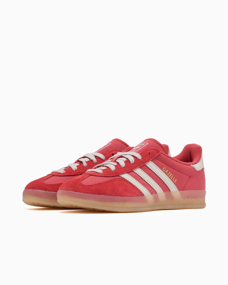 Adidas o1mle0426 Gazelle Indoor Low-Top Sneakers in Red/White Size US 8 / EU 41 - 5 Thumbnail
