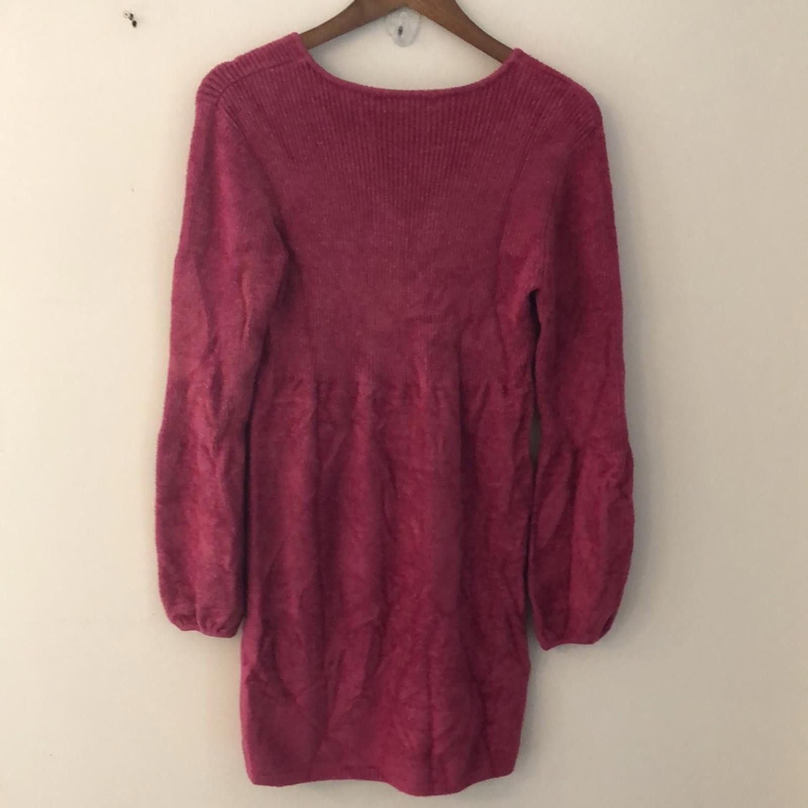 Other Newport News midi sweater dress Fuchsia pink metallic SZ M Size M / US 6-8 / IT 42-44 - 3 Thumbnail
