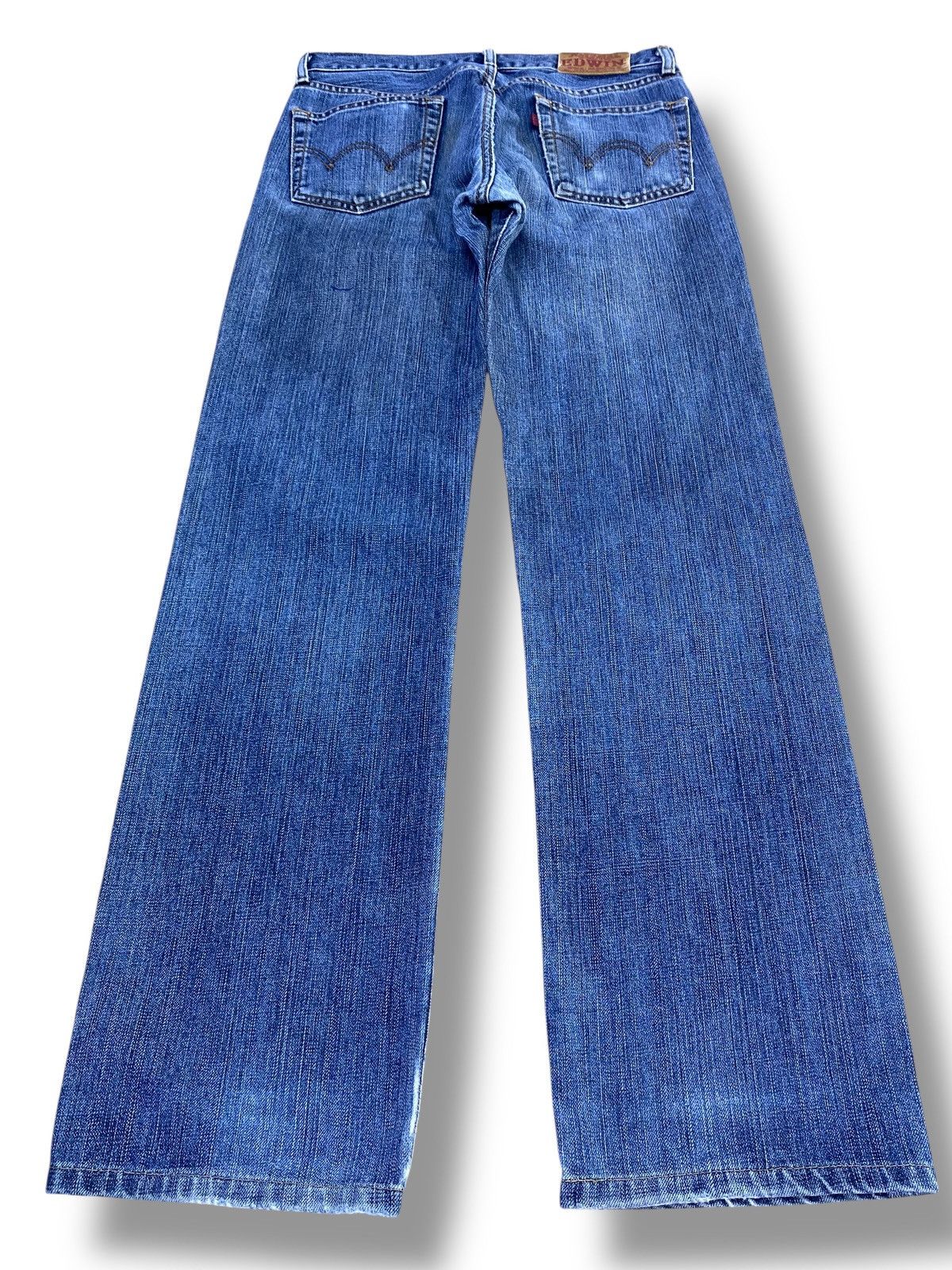 Edwin Vintage Edwin Acid Blue Wash Style Straight Cut Jeans Size US 30 / EU 46 - 3 Thumbnail