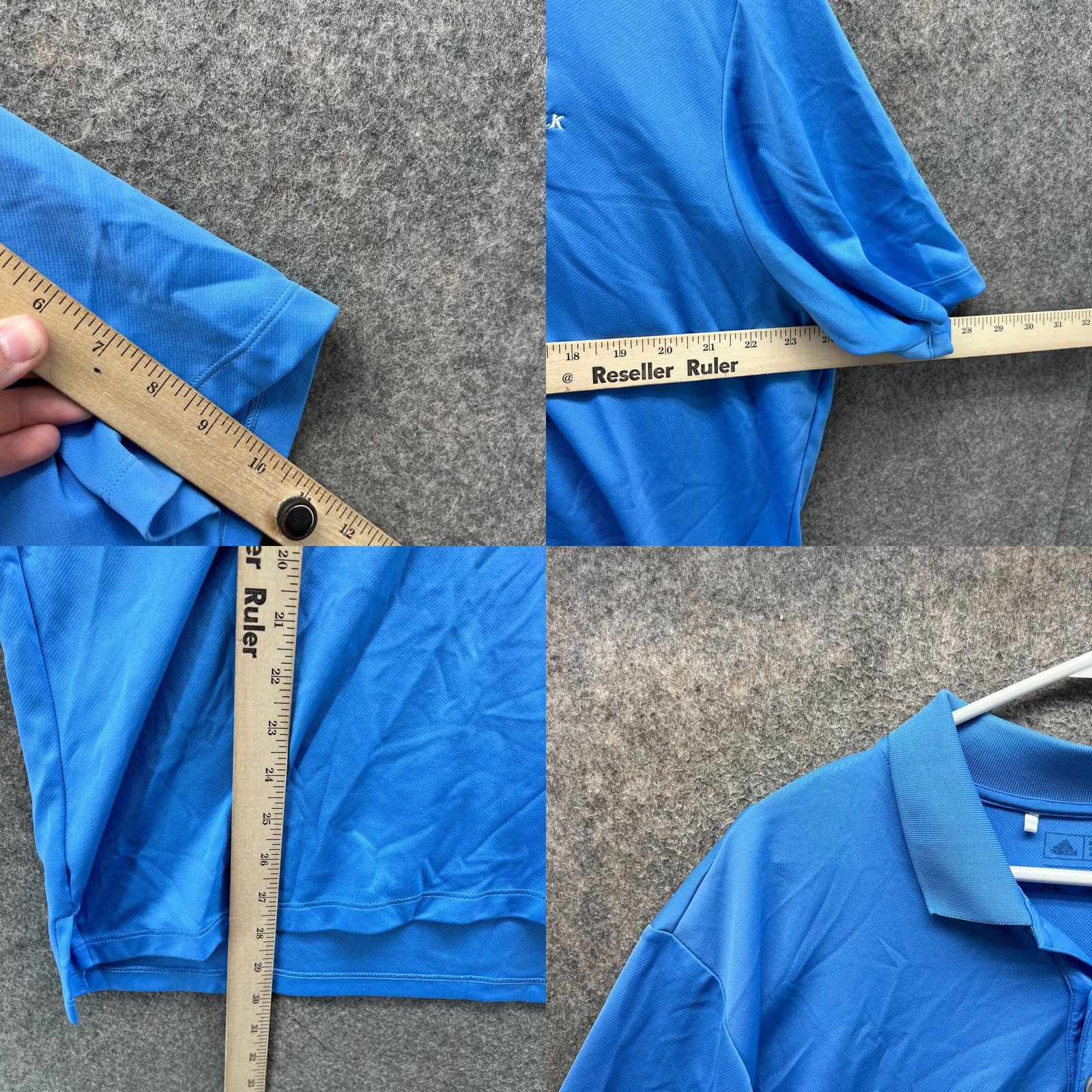 Adidas Adidas Polo Shirt Mens XL Blue Golf Club Logo Short Sleeve Collared Button Shirt Size US XL / EU 56 / 4 - 8 Thumbnail