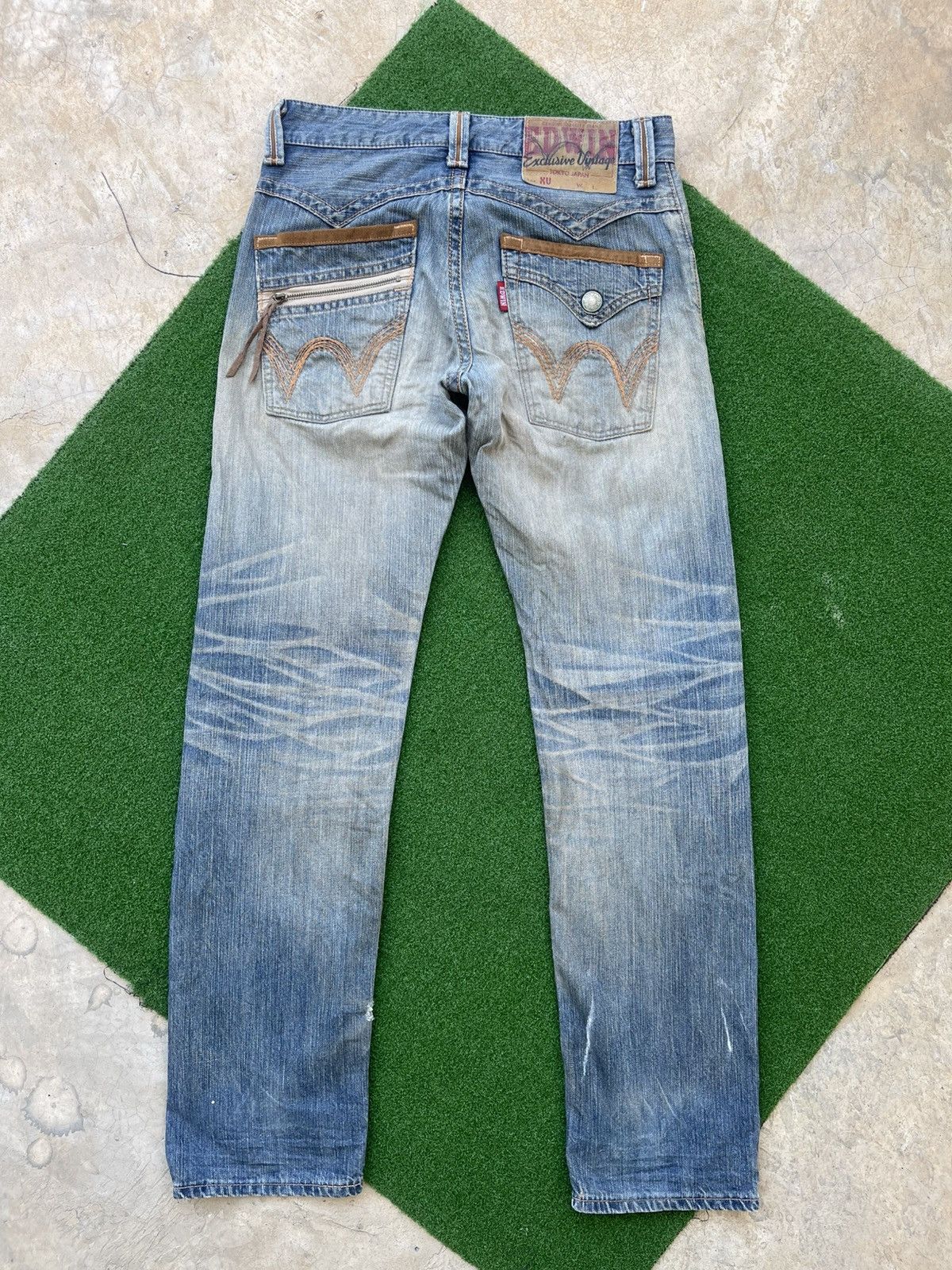 Edwin Edwin XV Exclusive Vintage Faded Wash Jeans Size US 30 / EU 46 - 10 Thumbnail