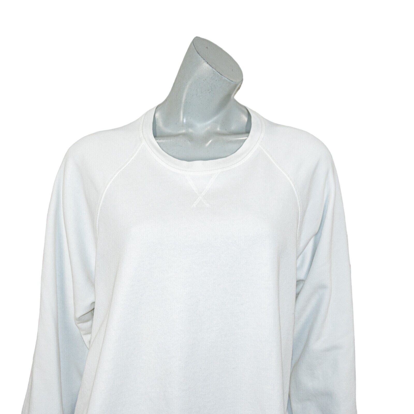 Lee Mathews LEE MATHEWS Crew Neck Pullover Sweatshirt split side White Size M / US 6-8 / IT 42-44 - 8 Thumbnail