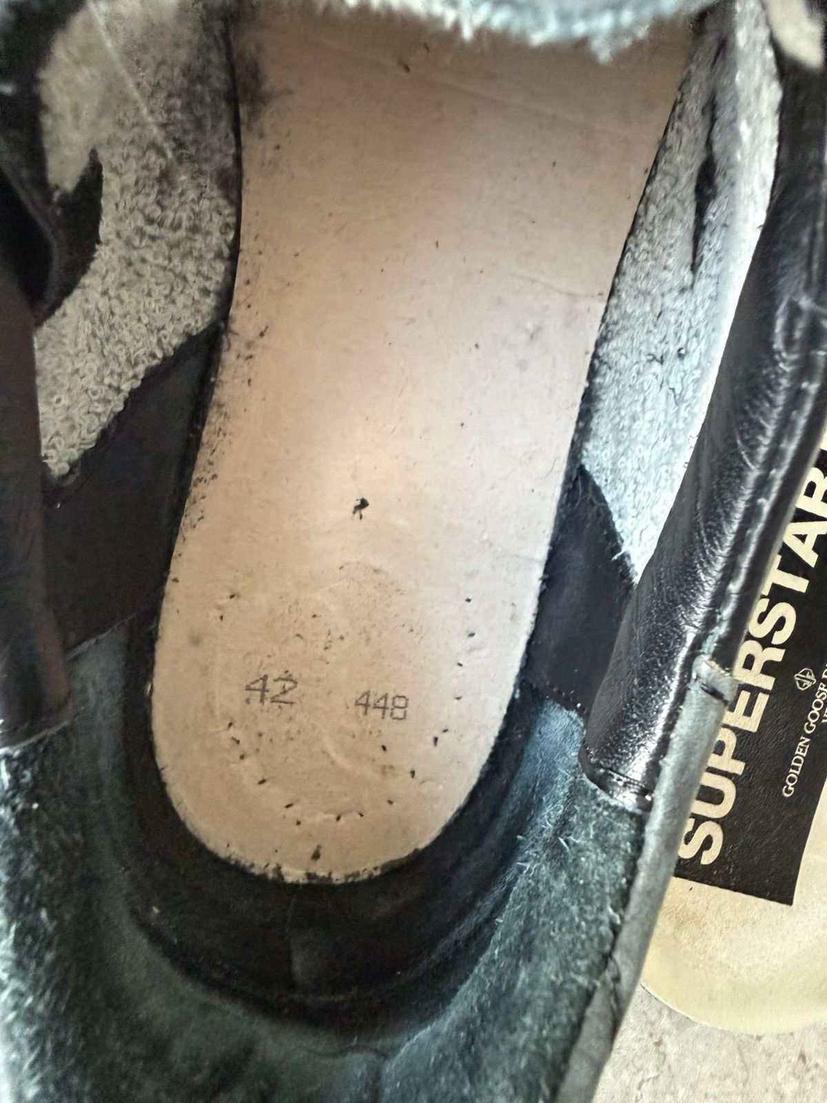 Golden Goose Golden Goose Superstar All Black Leather Sneakers Size US 9 / EU 42 - 11 Thumbnail