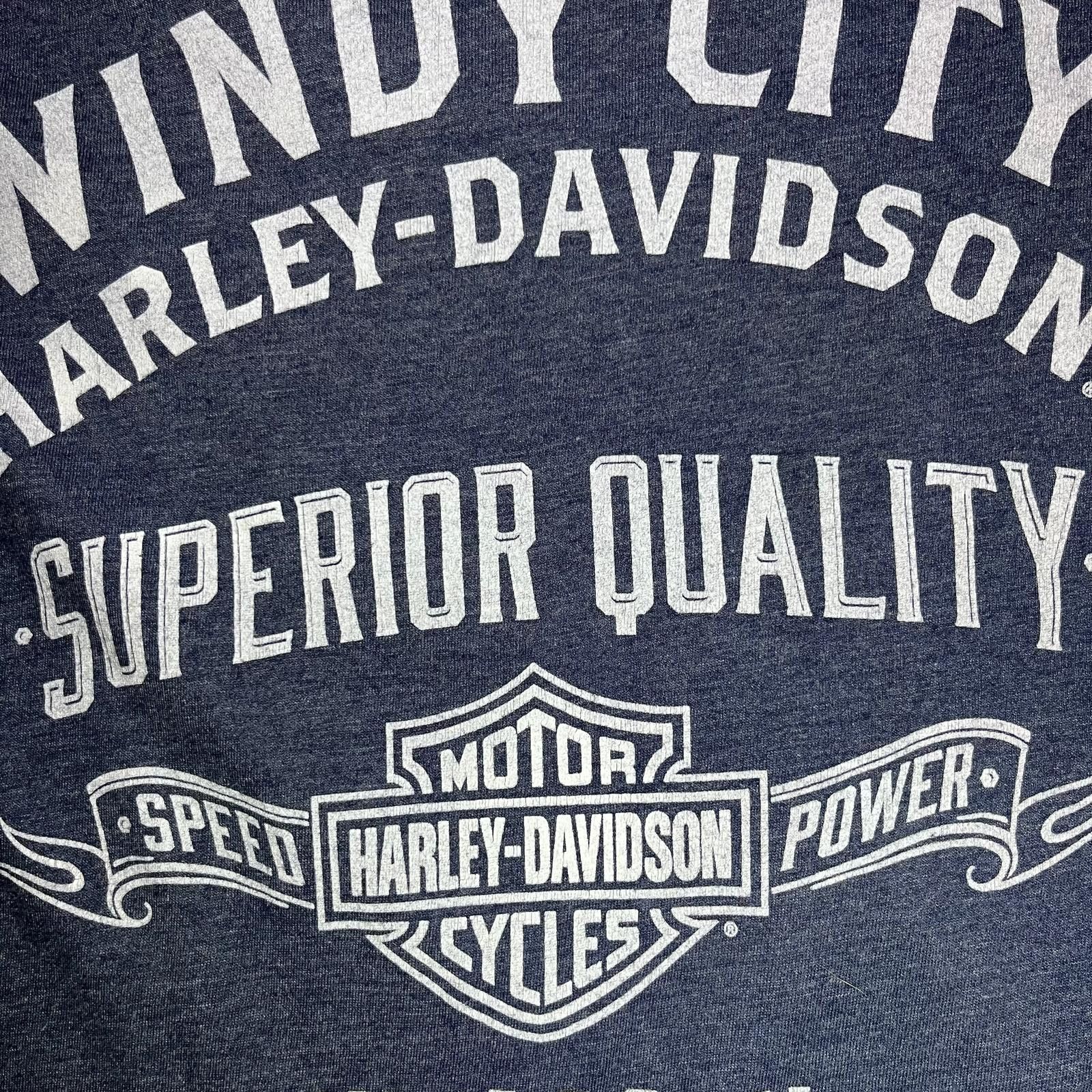 Harley Davidson 💨 Harley-Davidson “Windy City Chicago” Tee – Size L Size US L / EU 52-54 / 3 - 5 Thumbnail