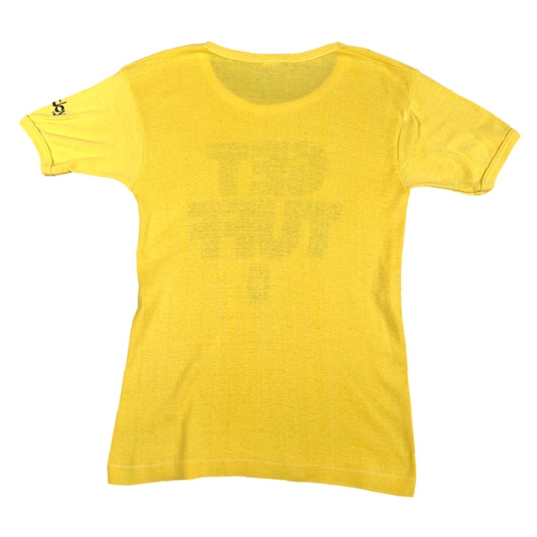Footjoy VINTAGE FootJoy Shirt Womens XS Yellow Get Tuff 70s Golf Shirt Womens XS Yellow Get Tuff 70s FootJoy Shirt Womens XS Yellow Get Tuff 70s Golf Size XS / US 0-2 / IT 36-38 - 3 Thumbnail