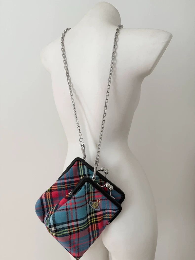 Vivienne Westwood Vivienne Westwood Classic pink and blue checkered, Saturn Size ONE SIZE - 2 Thumbnail
