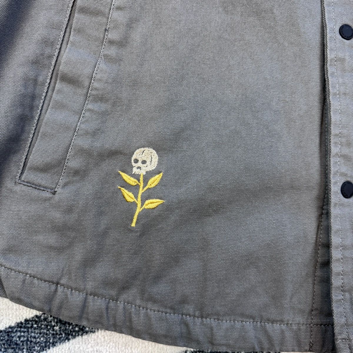 Roark Roark Grey Skeleton Sunflower Embroidered Jacket L Size US L / EU 52-54 / 3 - 5 Thumbnail