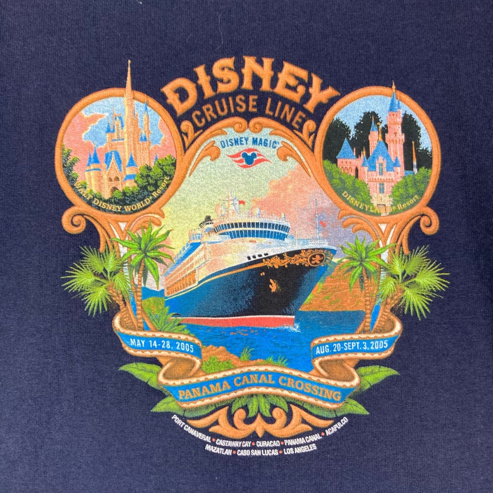 Disney 2005 Disney Cruise Line Shirt Panama Canal Crossing Rare XL Size US XL / EU 56 / 4 - 3 Thumbnail