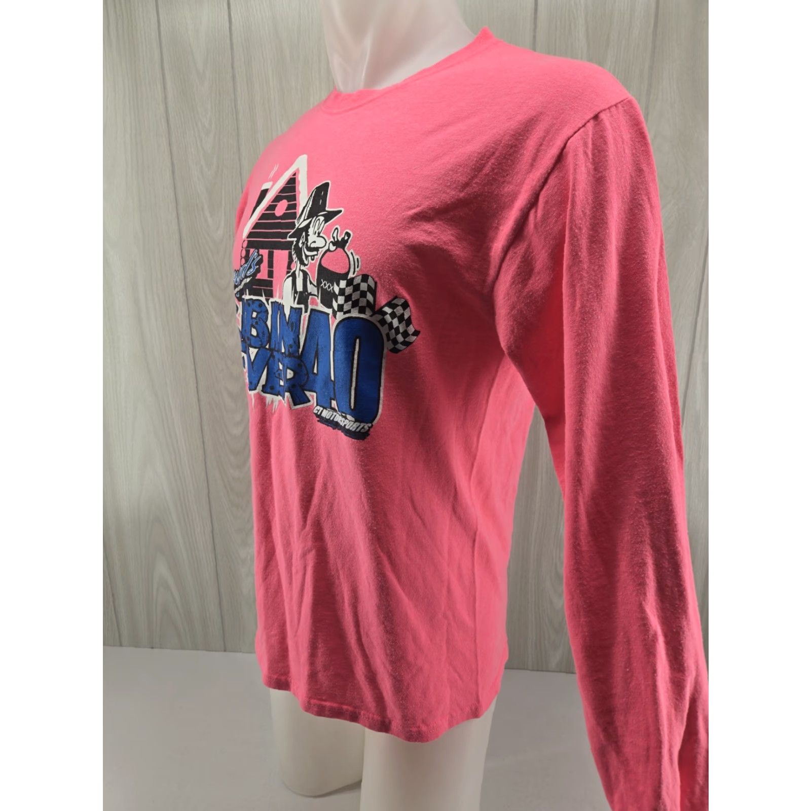 Vintage VINTAGE Boyds Speedway Ringgold Ga Cabin Fever 40 Pink L/S Shirt Size Medium Size M / US 6-8 / IT 42-44 - 4 Thumbnail