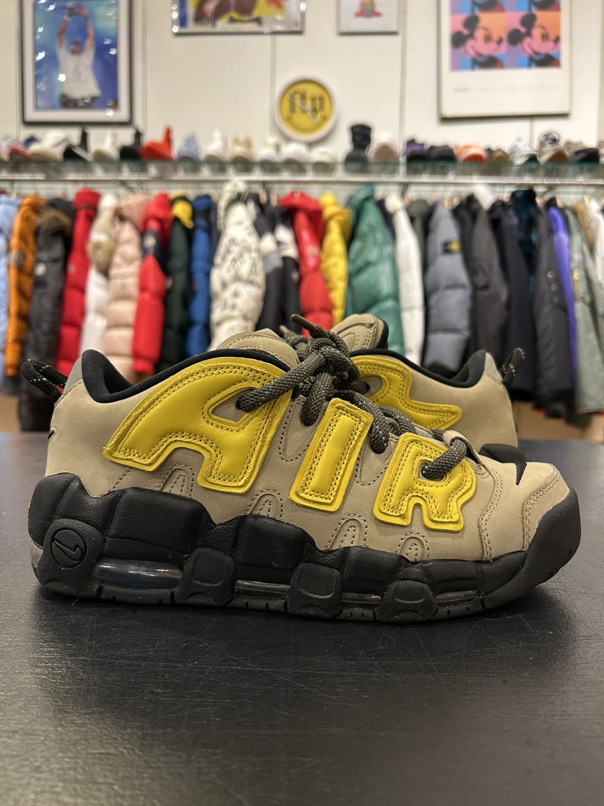 Nike Nike Air More Uptempo Low ‘AMBUSH Vivid Sulfur Limestone’ Size US 9 / EU 42 - 1 Thumbnail