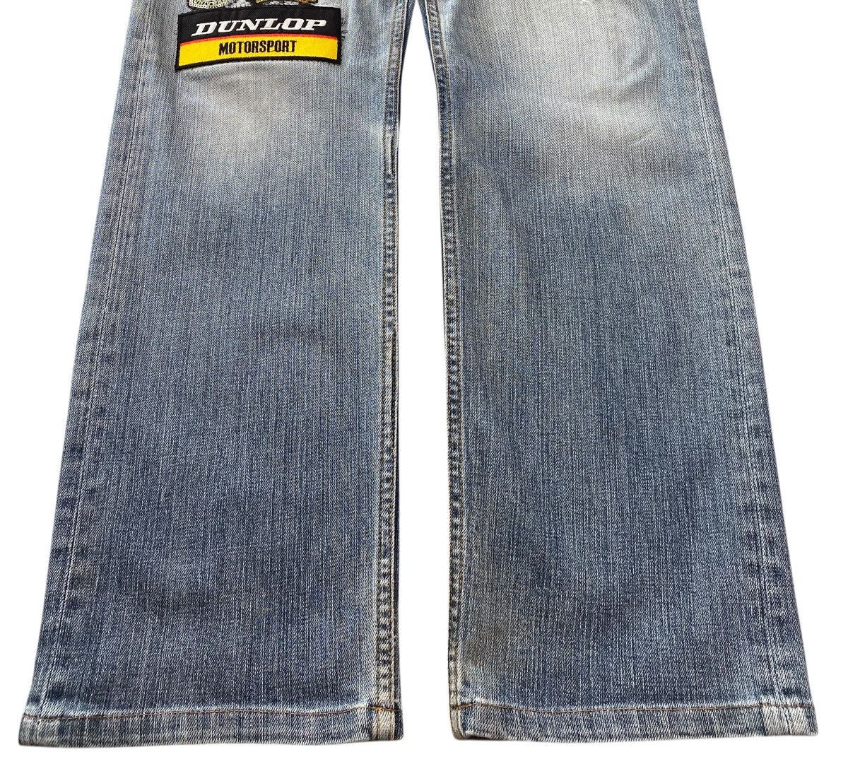 VILLAND Villand Faded Wash Whiskered Patch Work Style Straight Leg Size US 31 - 5 Thumbnail