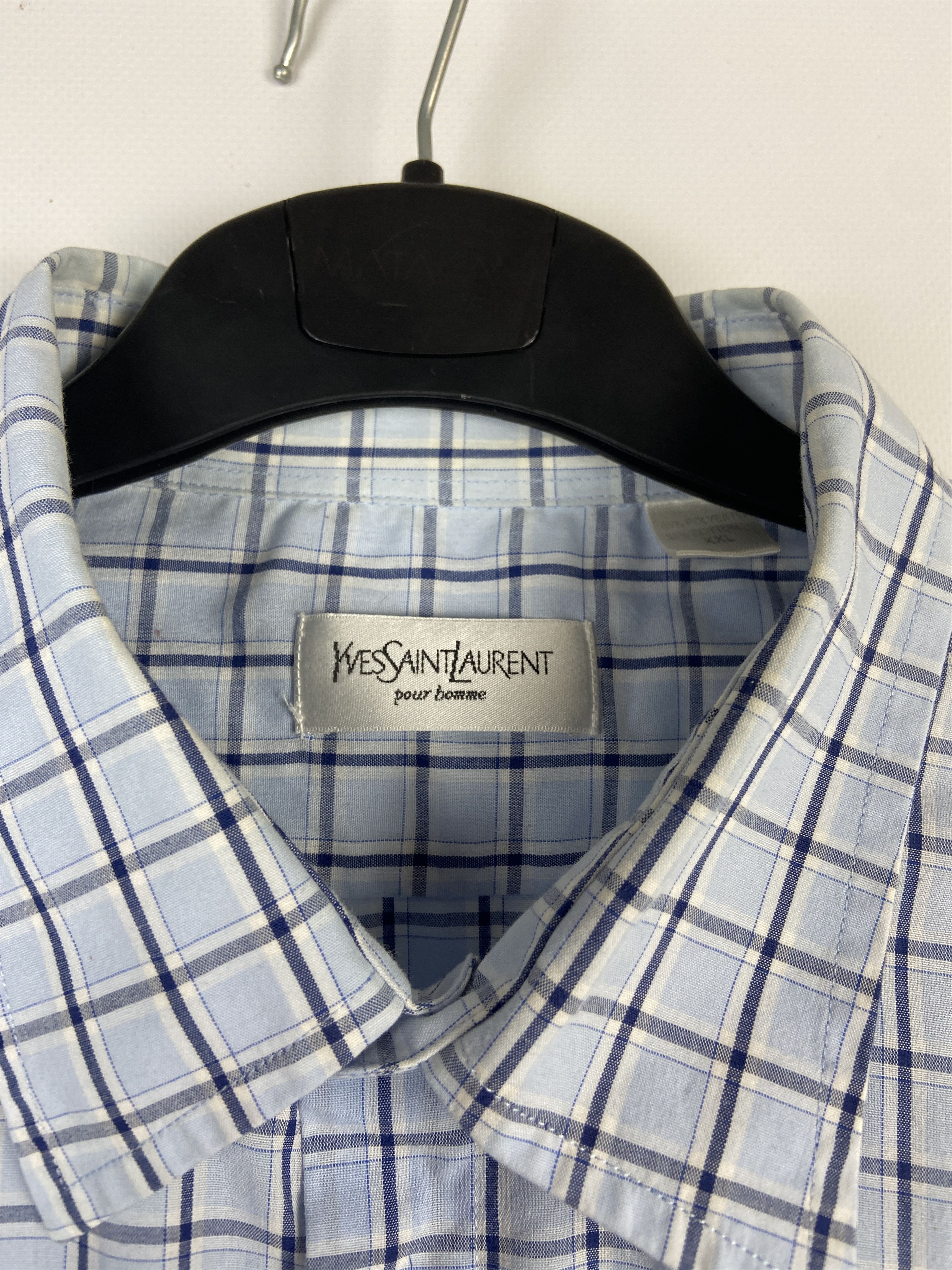Vintage Vintage YvesSaintLaurent Ysl Pour Homme Shirt Size US XXL / EU 58 / 5 - 5 Thumbnail