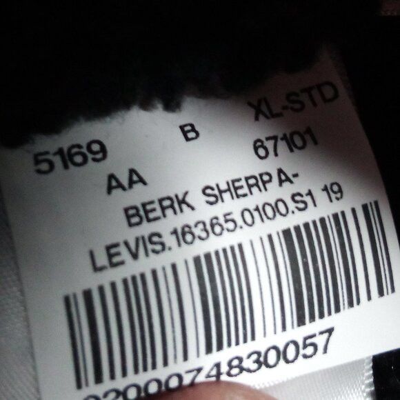 Levi's Levi's Premium Big E Fleece Lined Sherpa Denim Jean Jacket Size US XL / EU 56 / 4 - 5 Thumbnail