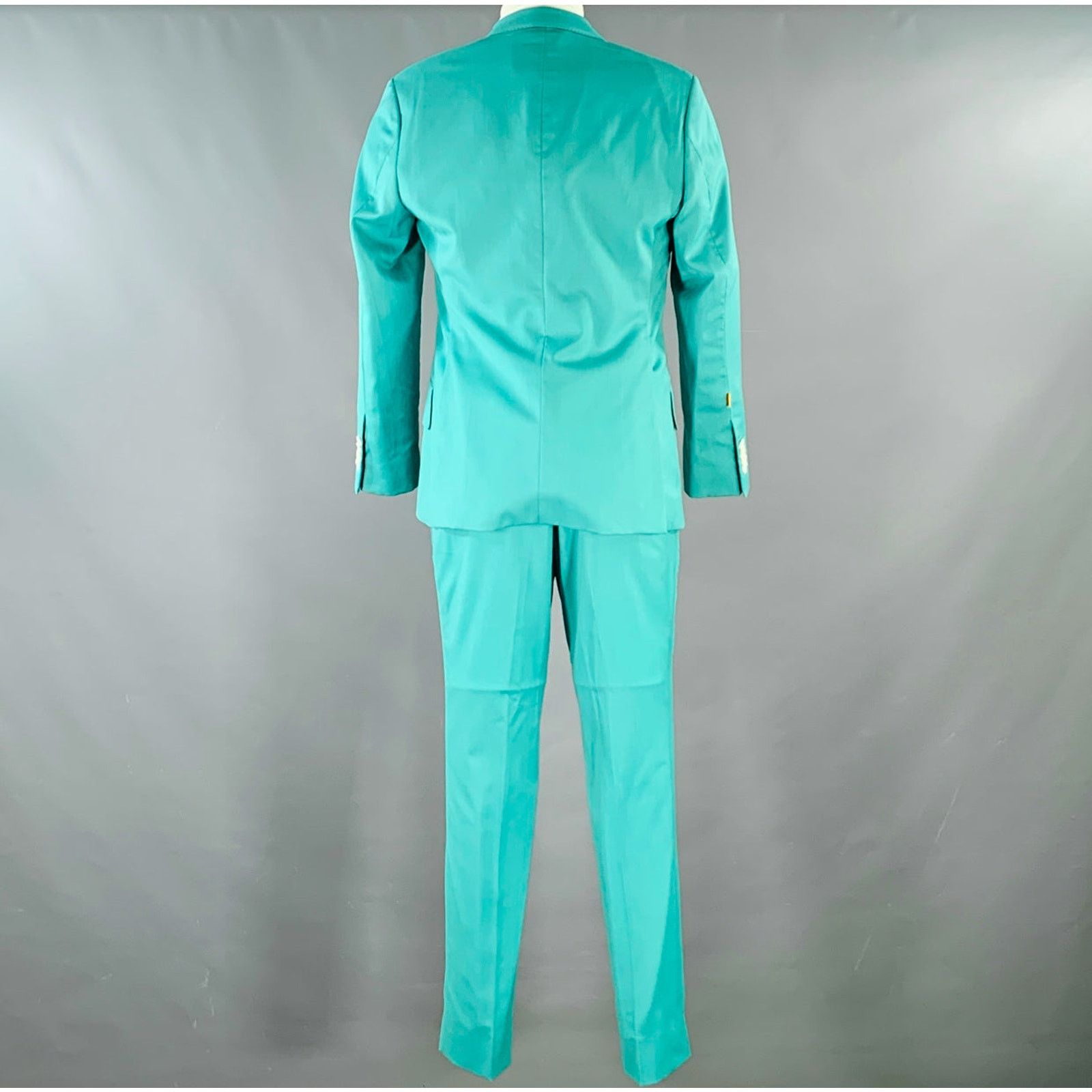 Other RICHFRESH Size 40 Green Wool Notch Lapel Suit Size 40R - 3 Thumbnail