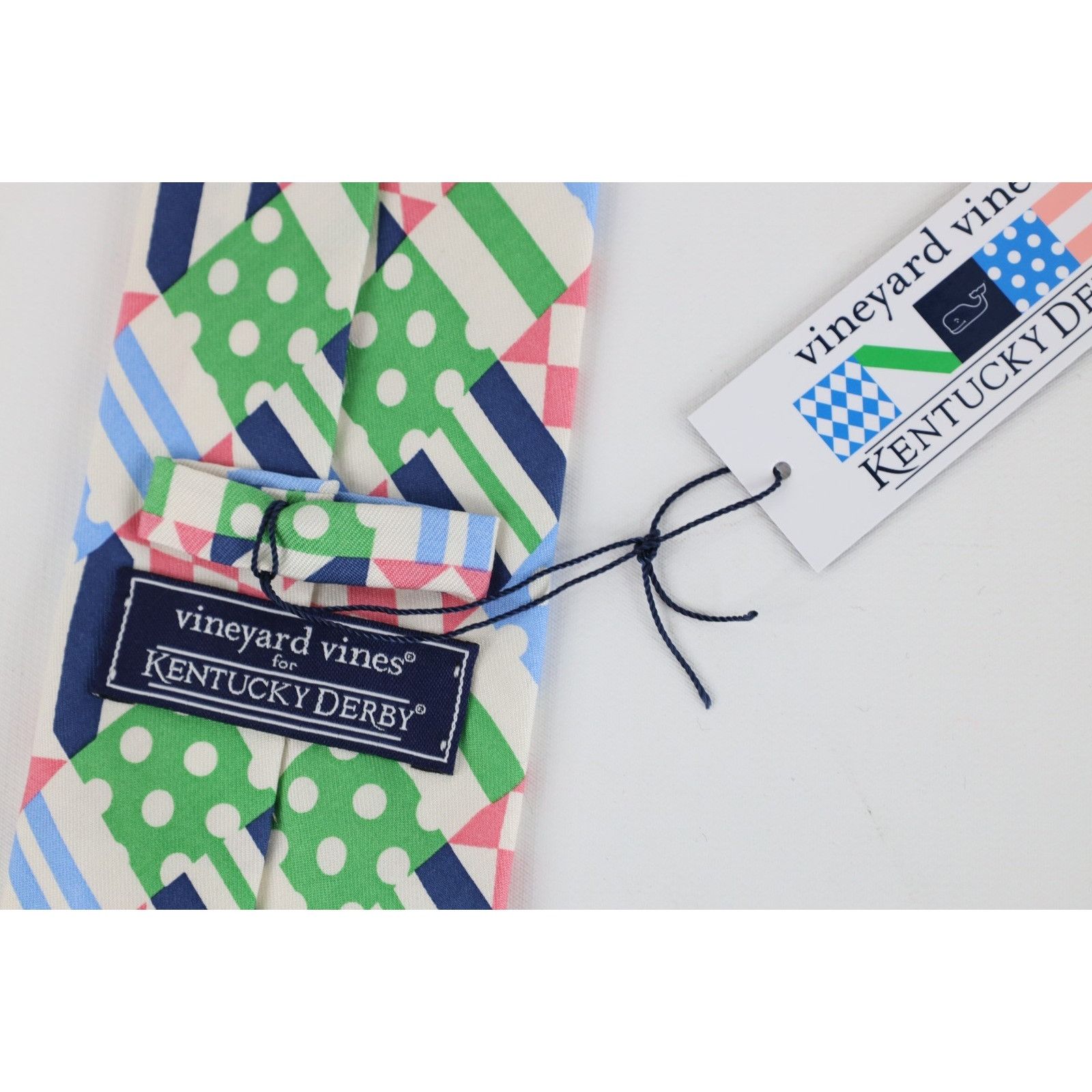 Vineyard Vines New Vineyard Vines Shep & Ian Kentucky Derby Silk Neck Tie Size ONE SIZE - 4 Thumbnail