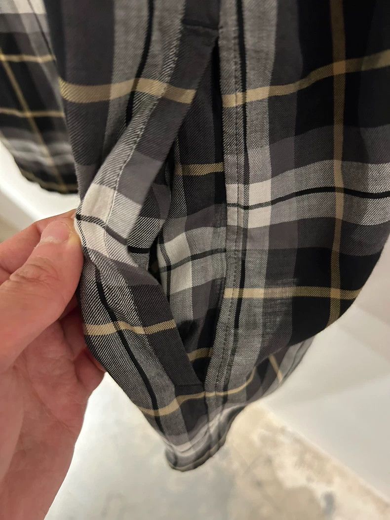 Undercover UNDERCOVER Short sleeve plaid shirt with silk and Lyocell a Size US L / EU 52-54 / 3 - 4 Thumbnail