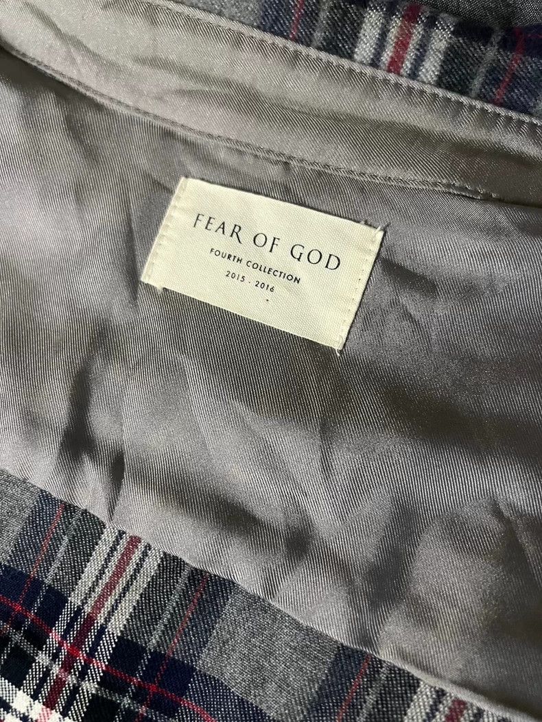 Fear of God Fear of God Co-branded limited side zipper plaid shoulder Size US L / EU 52-54 / 3 - 4 Thumbnail