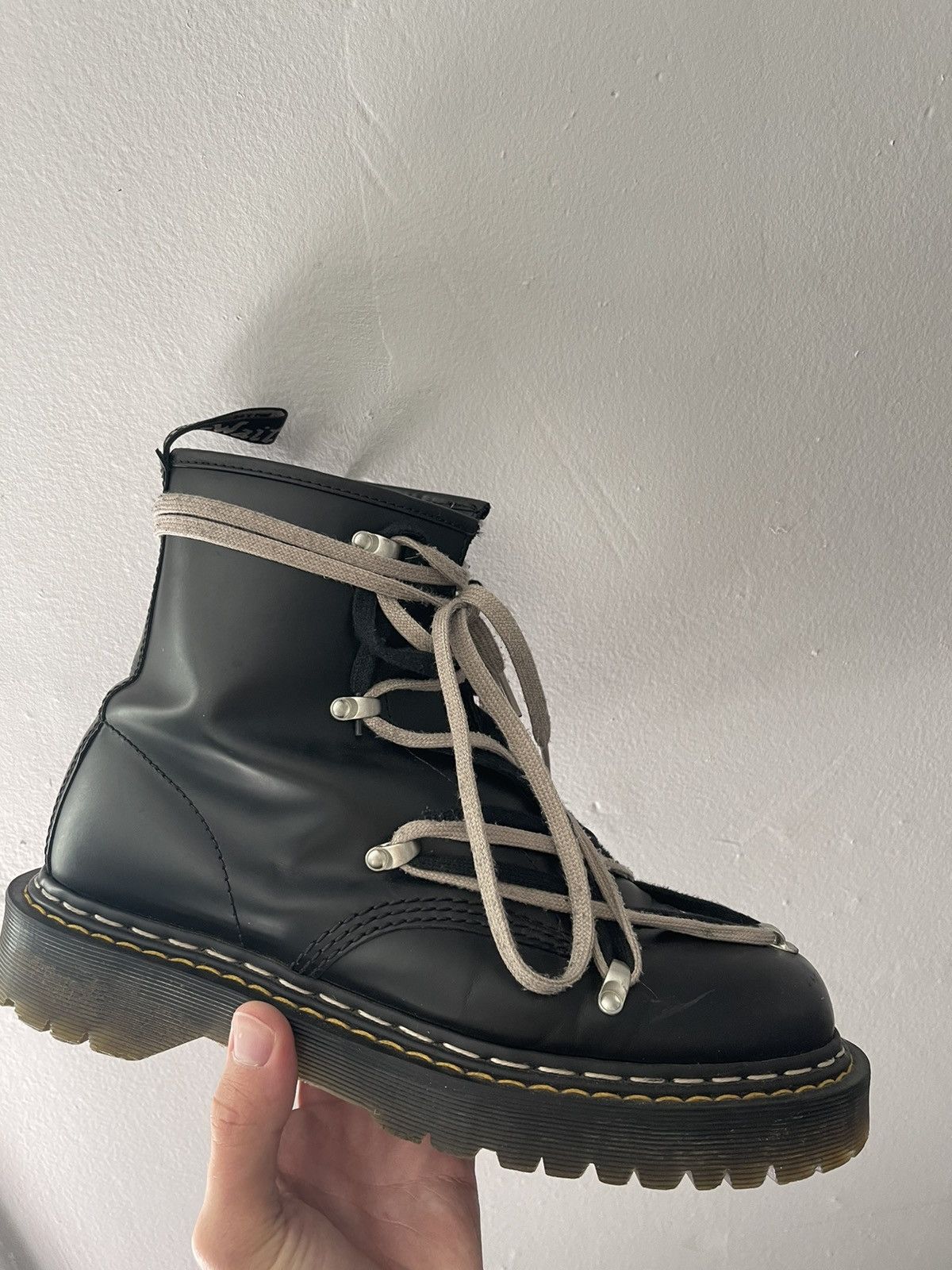 Pre-owned Dr. Martens X Rick Owens Dr. Martens Shoes In Black