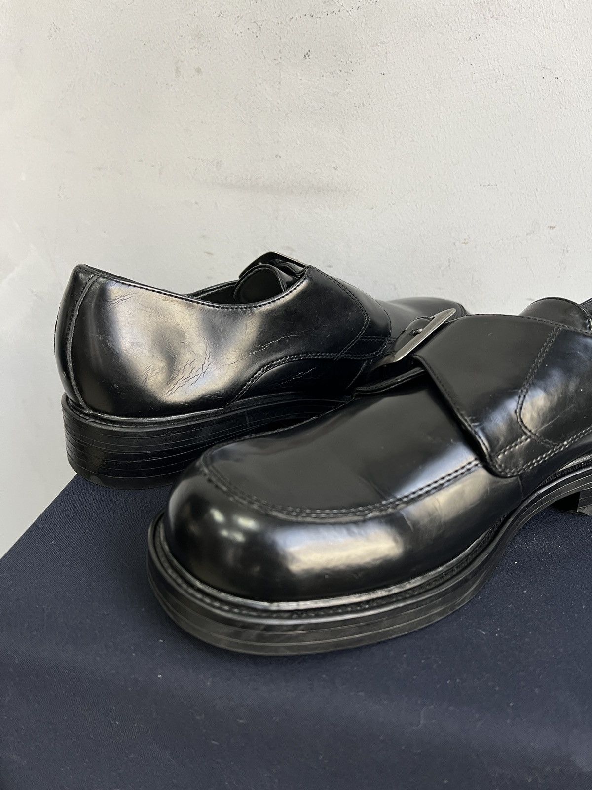 New Rock Black platform boots new rock style y2k hype Size US 8 / EU 41 - 8 Thumbnail