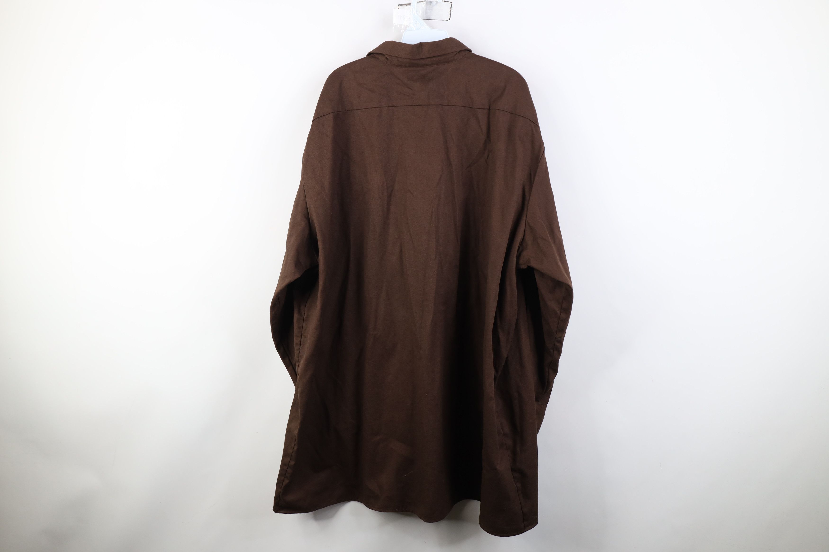 Dickies Vintage Dickies Spell Collared Button Shirt Brown Workwear Size US XXL / EU 58 / 5 - 12 Thumbnail