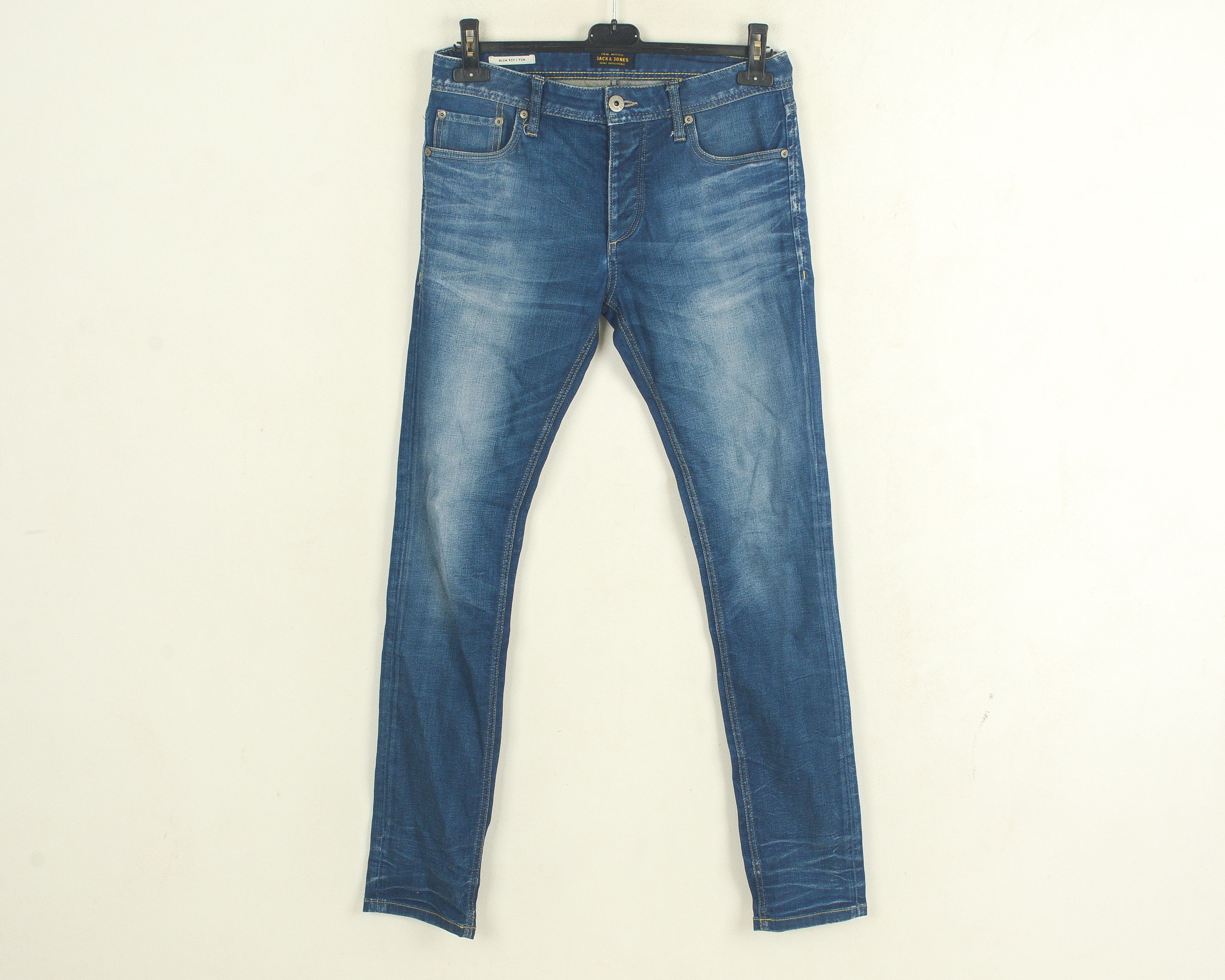 Jack & Jones Tim W29 L34 Slim Fit Straight Jeans Denim Pants Trousers Size US 29 - 1 Thumbnail