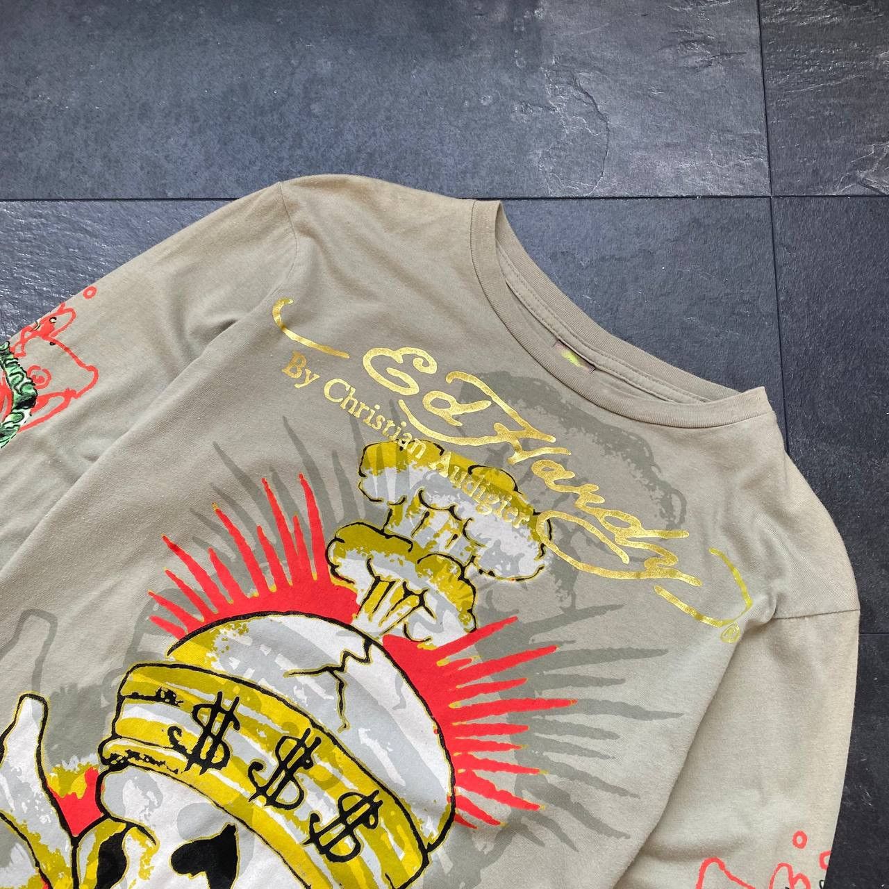 Christian Audigier × Ed Hardy × Vintage Rare big logo Ed hardy by Christian audigier long sleeve Size US S / EU 44-46 / 1 - 2 Thumbnail
