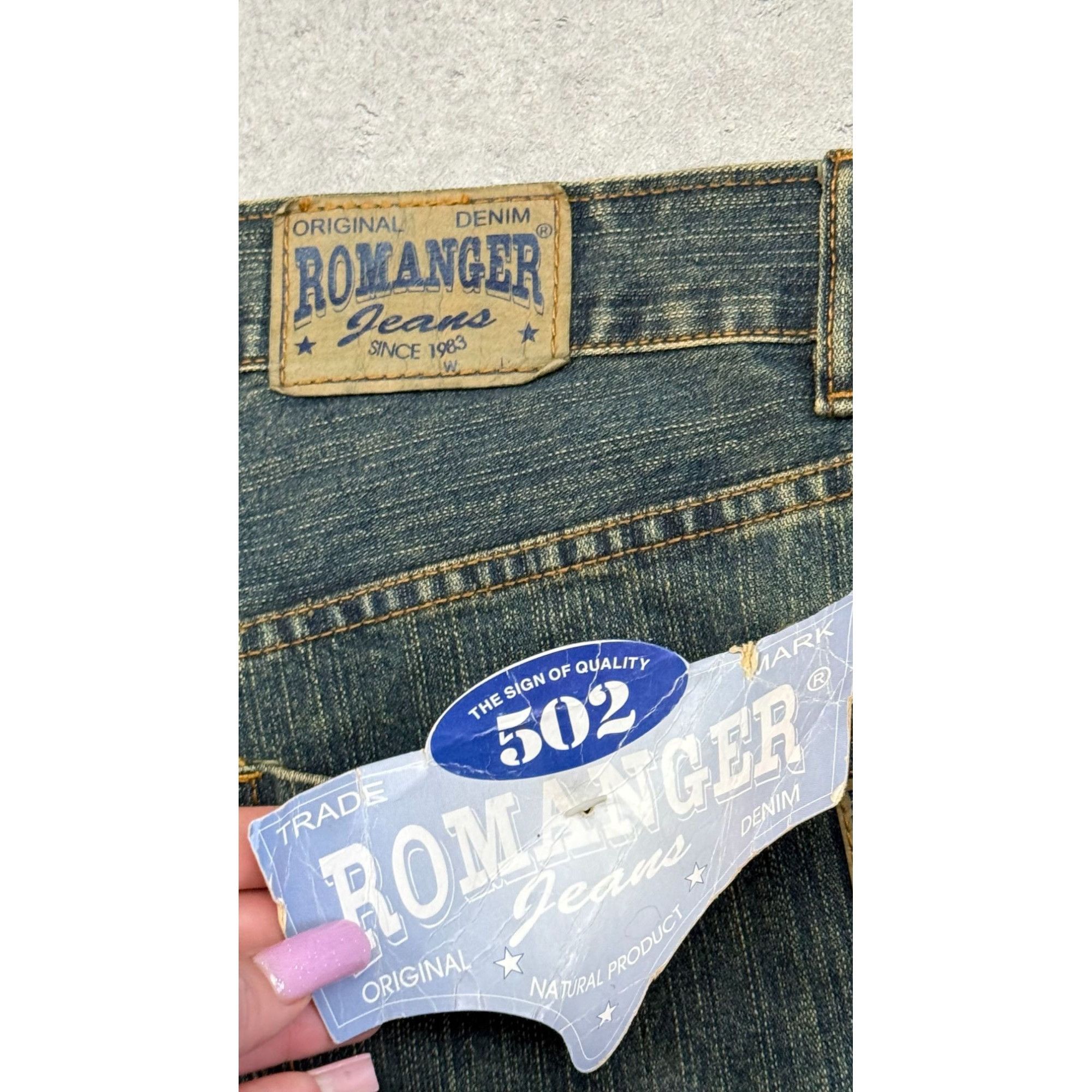 Other Vintage Romanger 502 Denim Jorts – Y2K Baggy Skater Shorts Size US 32 / EU 48 - 3 Thumbnail