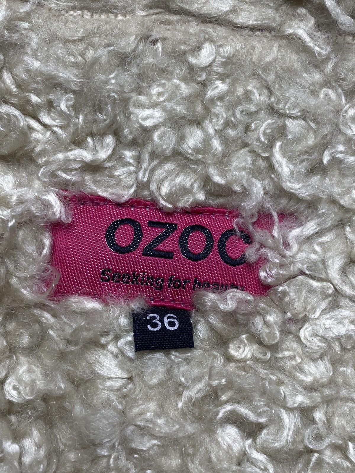 If Six Was Nine 2000s Ozoc - Fuzzy Sherpa Suede Jacket Size M / US 6-8 / IT 42-44 - 4 Thumbnail