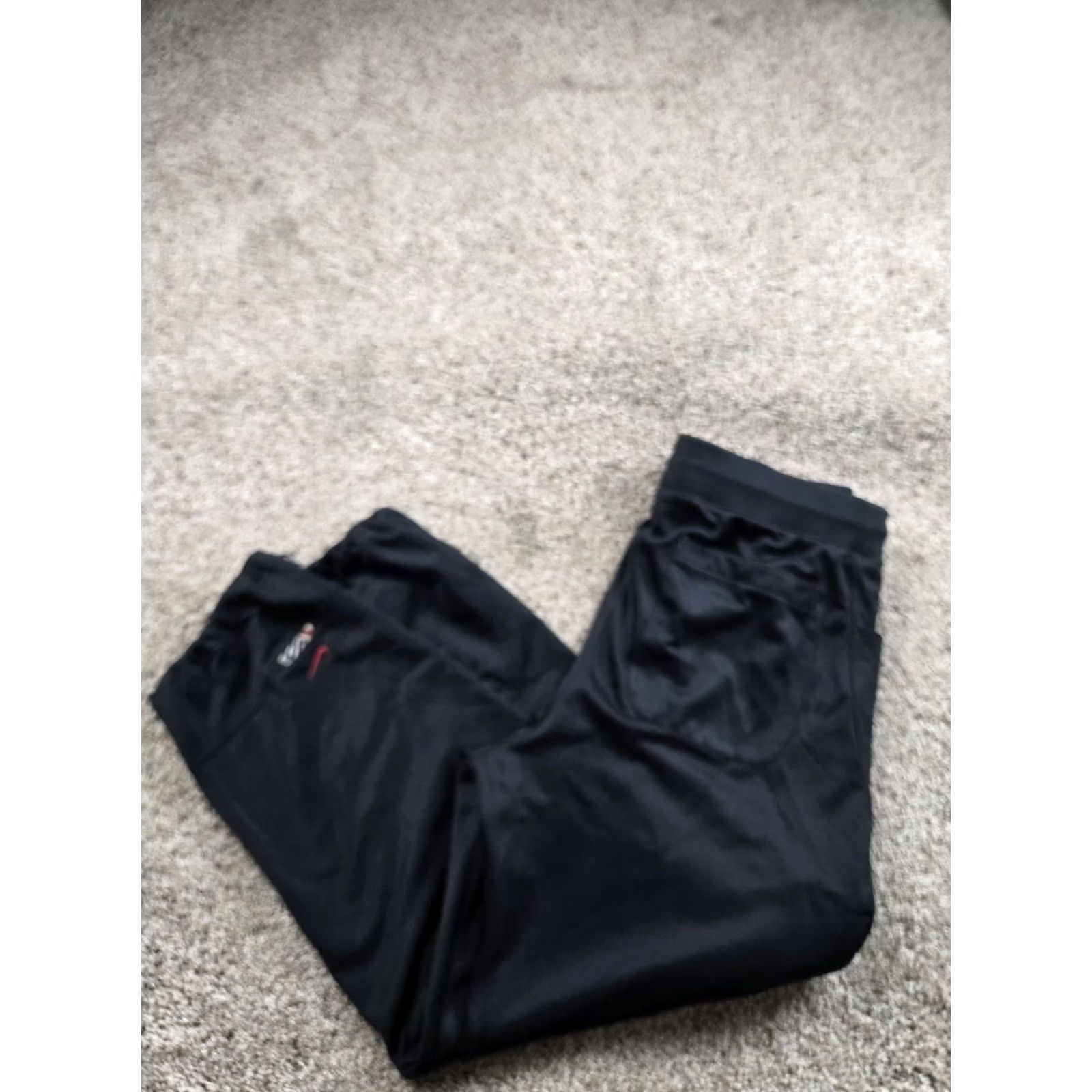 Nike Nike Lebron Track Pants Mens Large Black Straight Leg Pockets Sports 30in Inseam Converse? Size US 33 - 2 Thumbnail