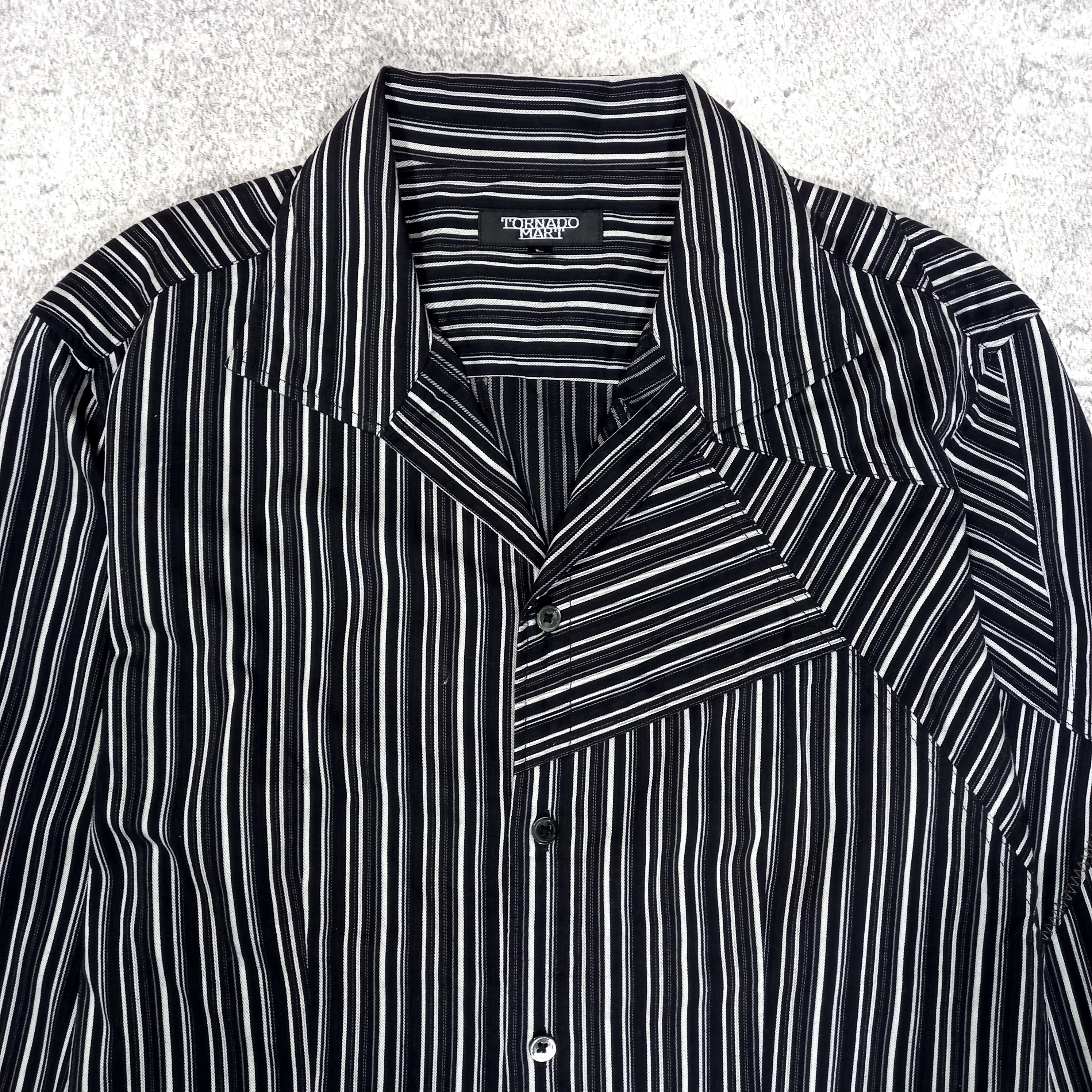 Tornado Mart 2000s Tornado Mart - Patchwork Stripe Shirt Size US S / EU 44-46 / 1 - 2 Thumbnail