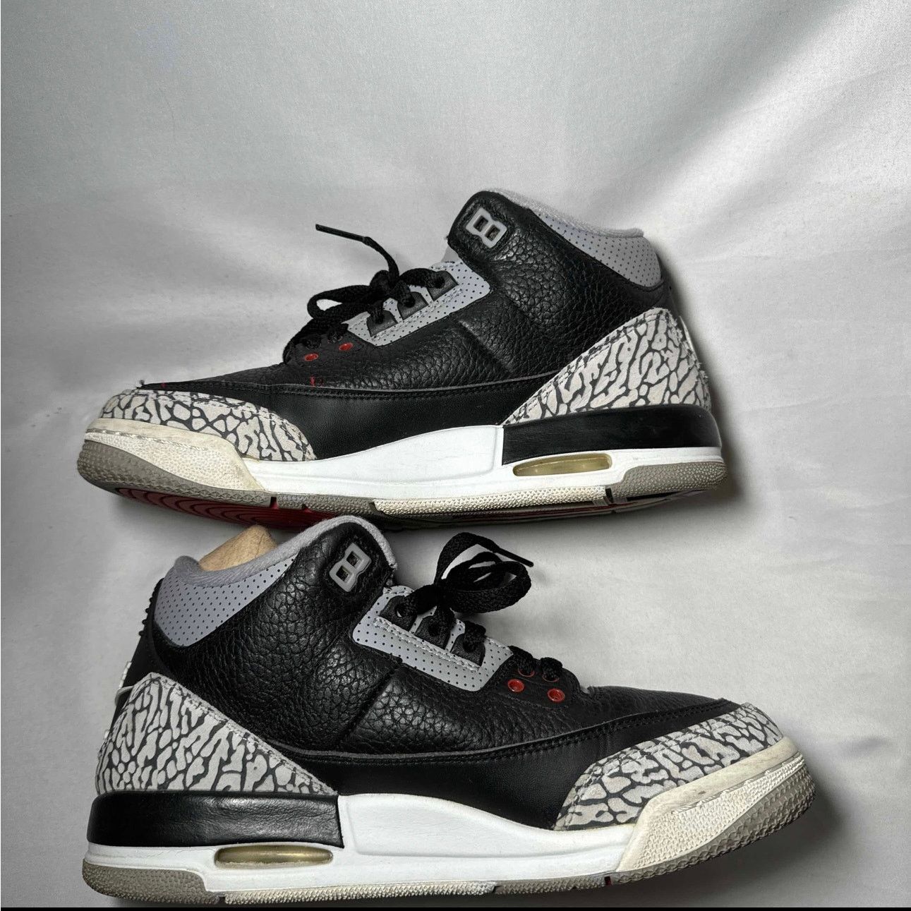 Jordan Brand × Nike Size 6 - Nike Air Jordan 3 Retro OG BG Black Cement 2018 Size US 6 / EU 39 - 3 Thumbnail