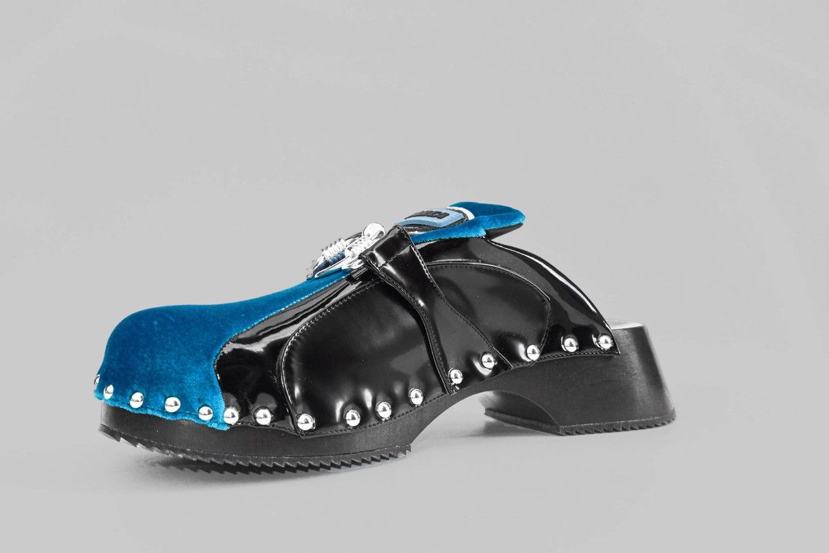 Ancuta Sarca !DS! SS23 Ancuta Sarca Beetle Velvet Leather Trainer Clogs Size US 9 / IT 39 - 18 Thumbnail
