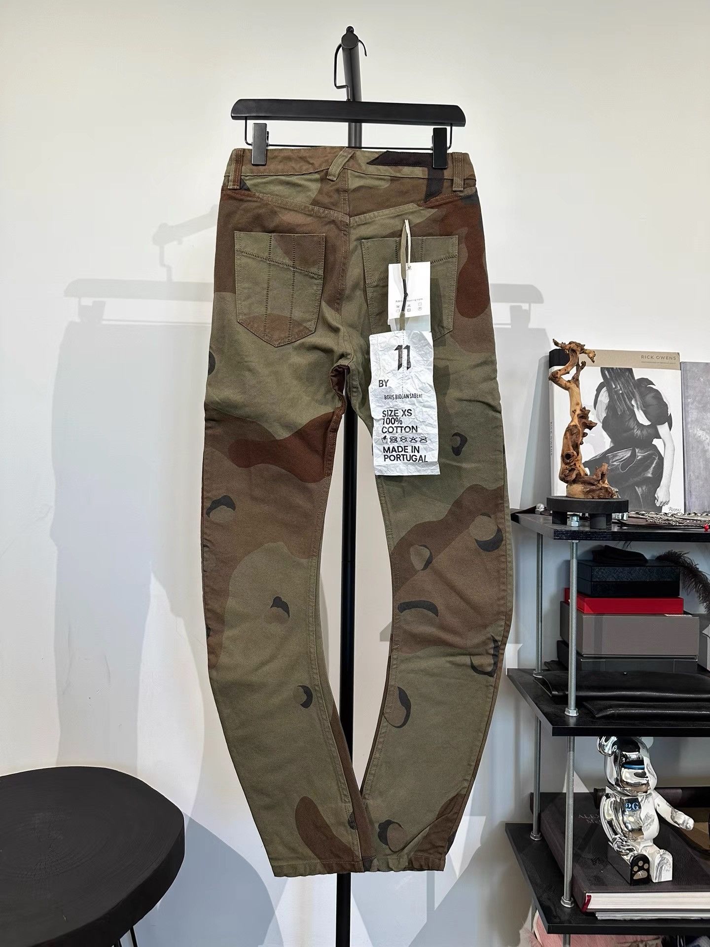 11 By Boris Bidjan Saberi 11by BBS P1 Camouflage Low Crotch Pants K35 Size US 29 - 1 Thumbnail