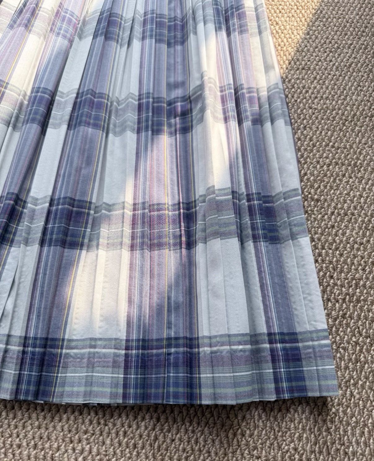 Auralee AURALEE Plaid Wool Pleated Skirt K23 Size 26" / US 2 / IT 38 - 5 Thumbnail