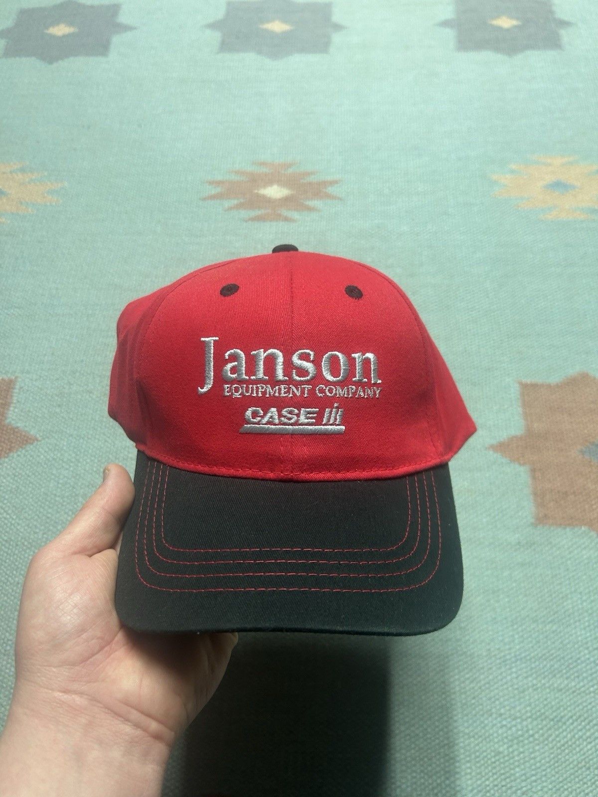 Vintage Vtg strapback hat Janson Equipment case IH tractor farm NOS Size ONE SIZE - 2 Thumbnail