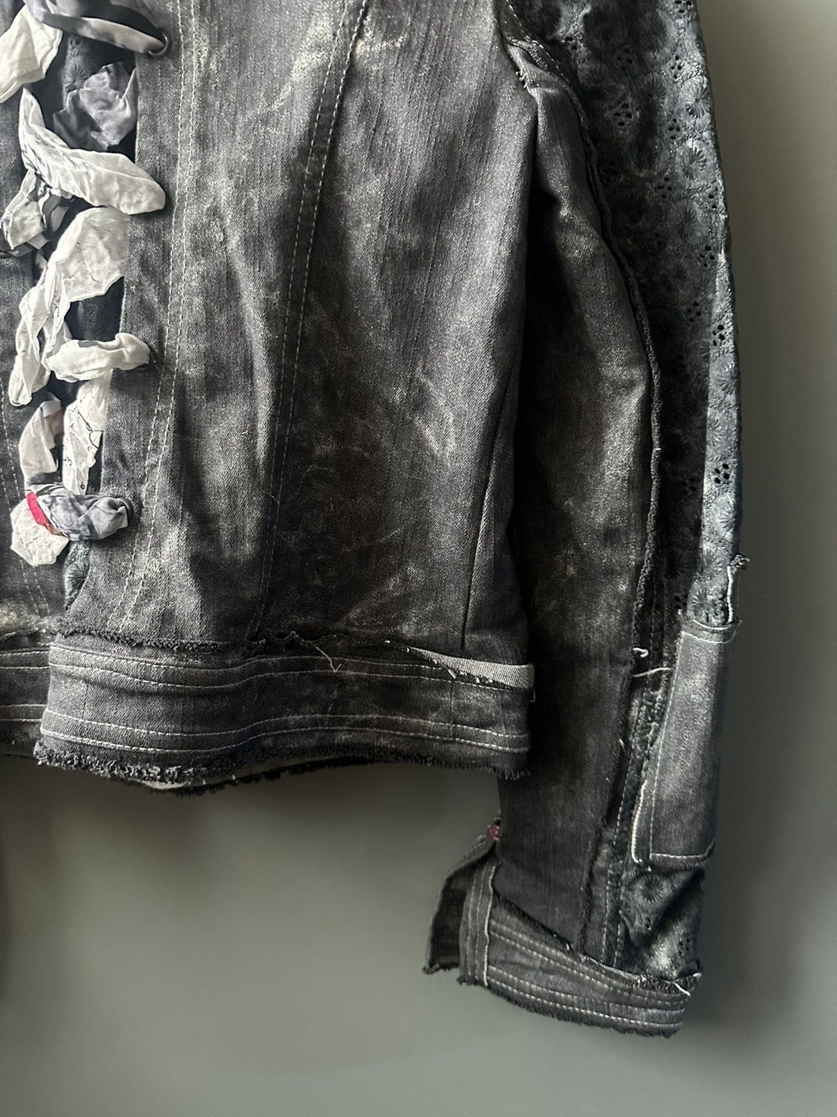 Elisa Cavaletti Elisa Cavaletti Bleached Avant Garde Jacket Y2K Size M / US 6-8 / IT 42-44 - 8 Thumbnail