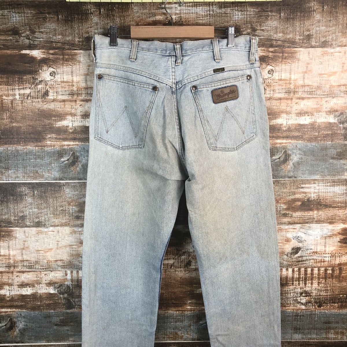 Wrangler DL Wrangler Blue Distressed Denim Pants #263 Size US 31 - 15 Thumbnail