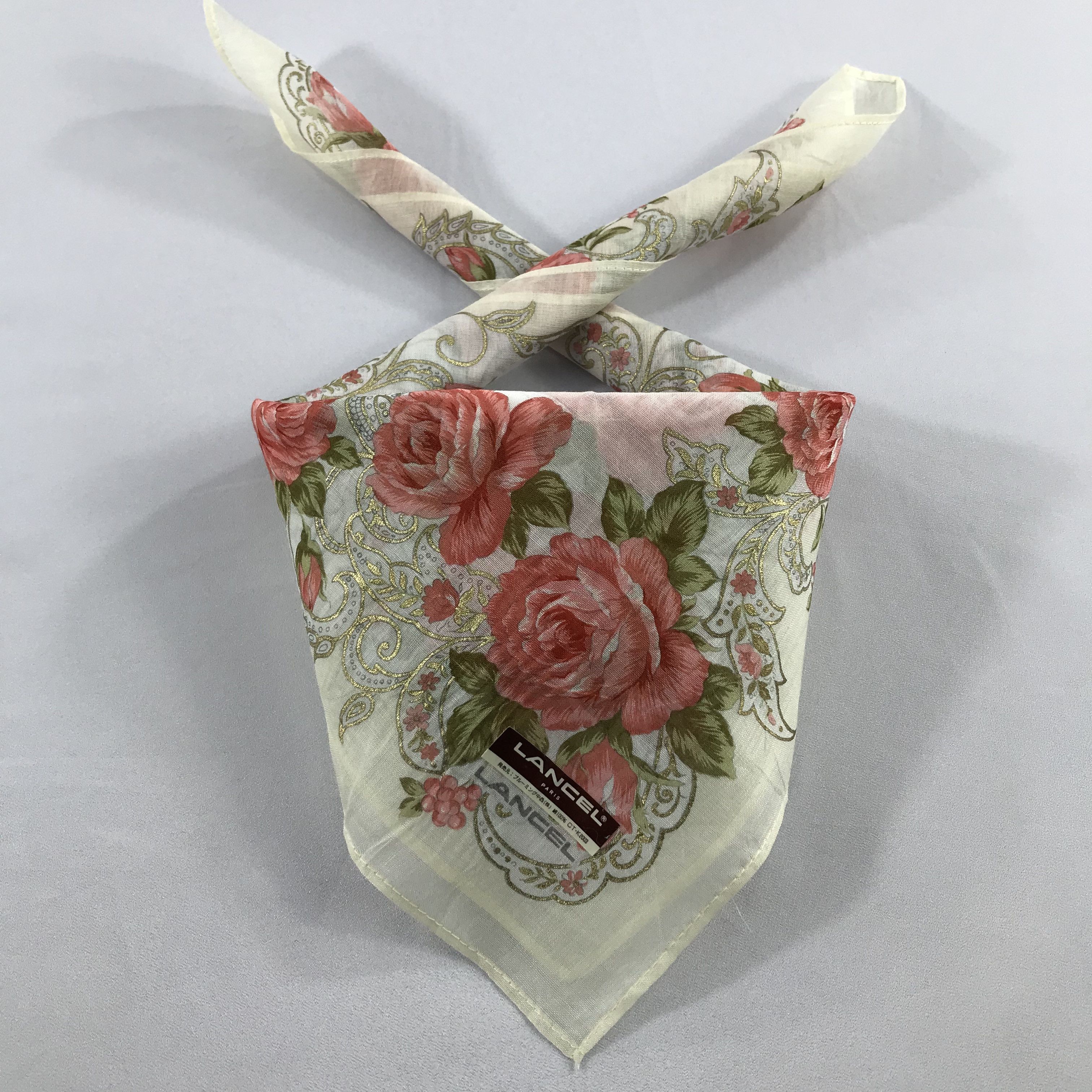 Lancel × Vintage Lancel Bandana / Handkerchief / Neckerchief - S2292 Size ONE SIZE - 3 Thumbnail