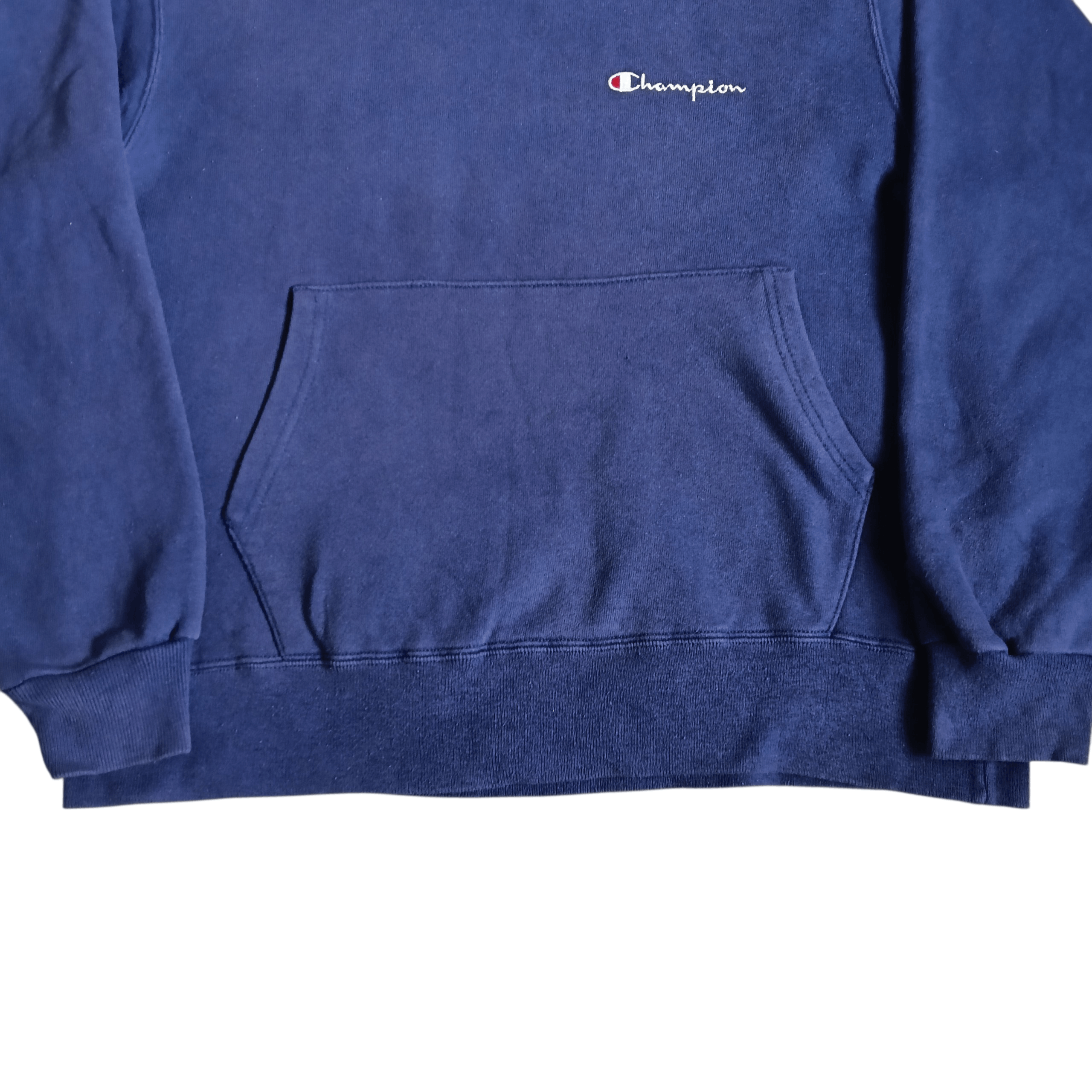 Champion Vintage 90s Champion Hooded Logo Embroidery Sweatshirt Size US M / EU 48-50 / 2 - 2 Thumbnail
