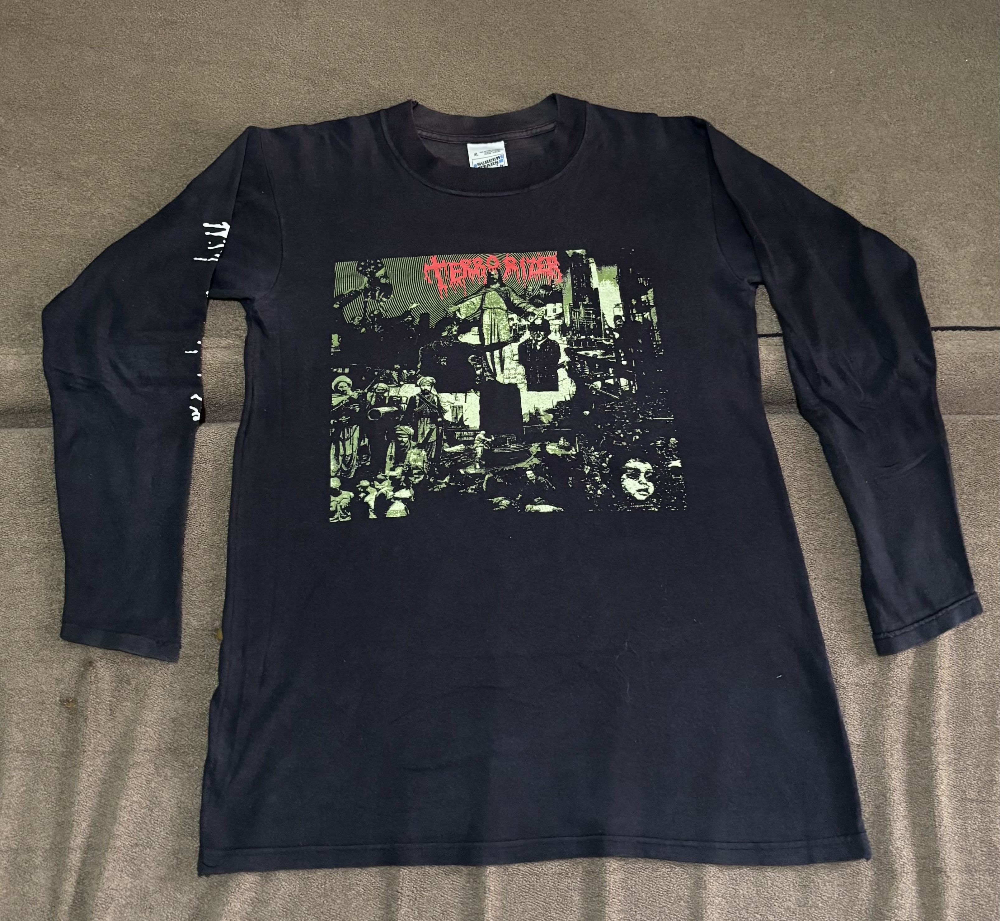 Vintage Vintage Terrorizer "World Downfall" Long Sleeve Shirt Size US M / EU 48-50 / 2 - 1 Thumbnail