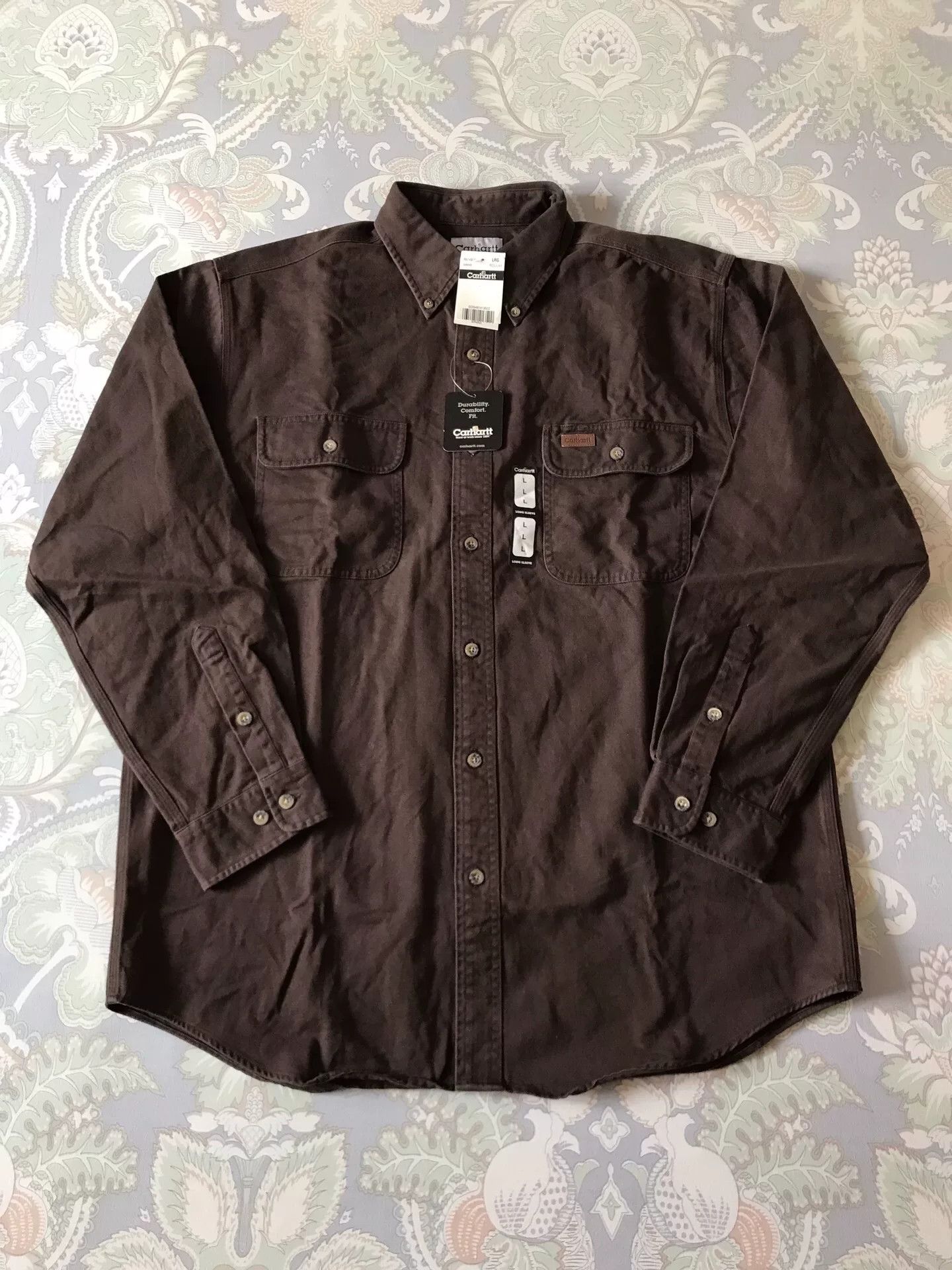 Carhartt Carhartt S09 DKB Work Shirt Size US L / EU 52-54 / 3 - 1 Thumbnail