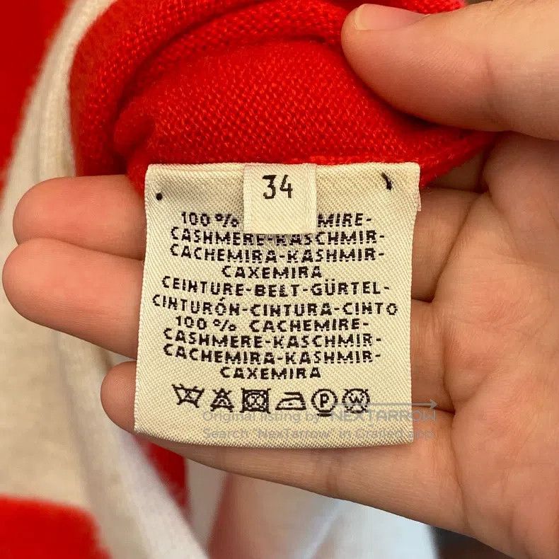 Hermes Hermes Contrast Color Waist Belt Cashmere Knit Dress Size XXS / US 00 / IT 34 - 4 Thumbnail