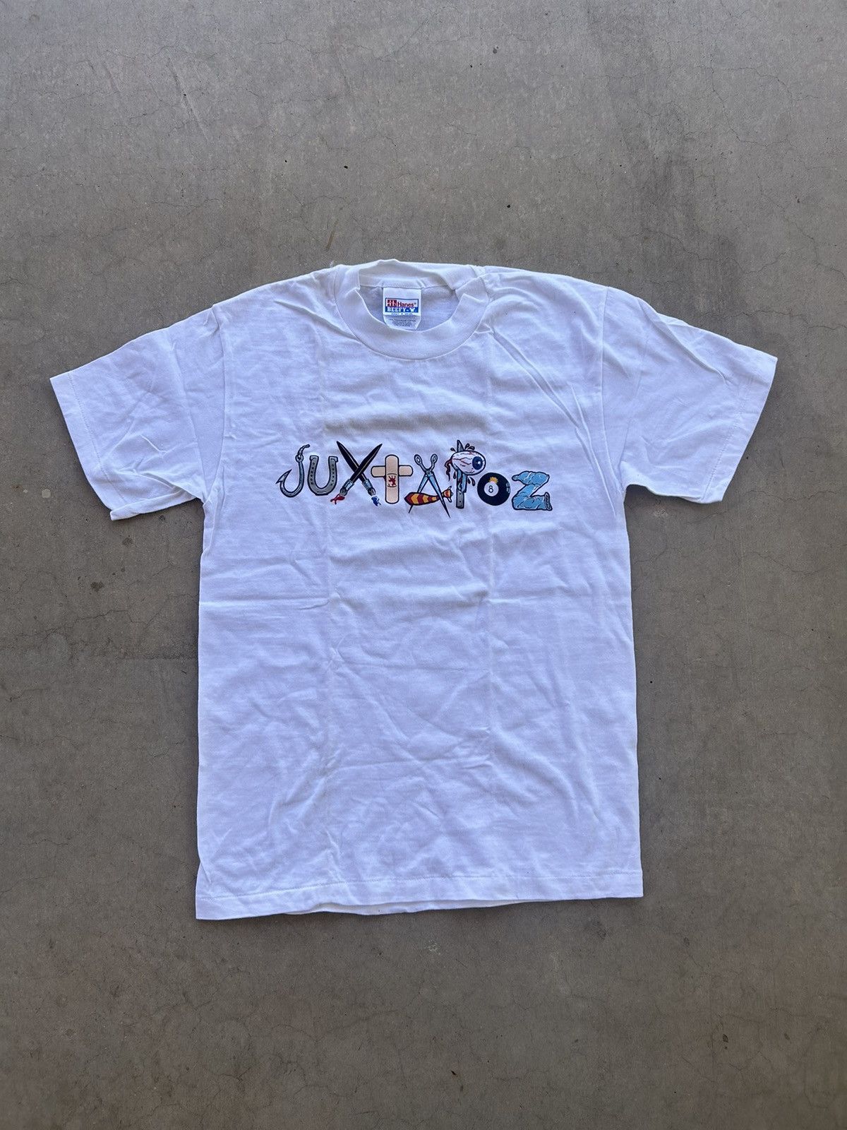 Vintage Vintage 90s Juxtapoz Magazine Art Logo Single Stitch T Shirt Size US M / EU 48-50 / 2 - 2 Thumbnail