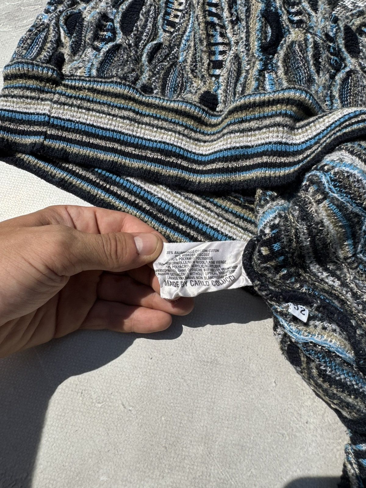 Carlo Colucci Vintage Carlo Colucci Husky Coogi Style Knit Sweater Size US M / EU 48-50 / 2 - 8 Thumbnail