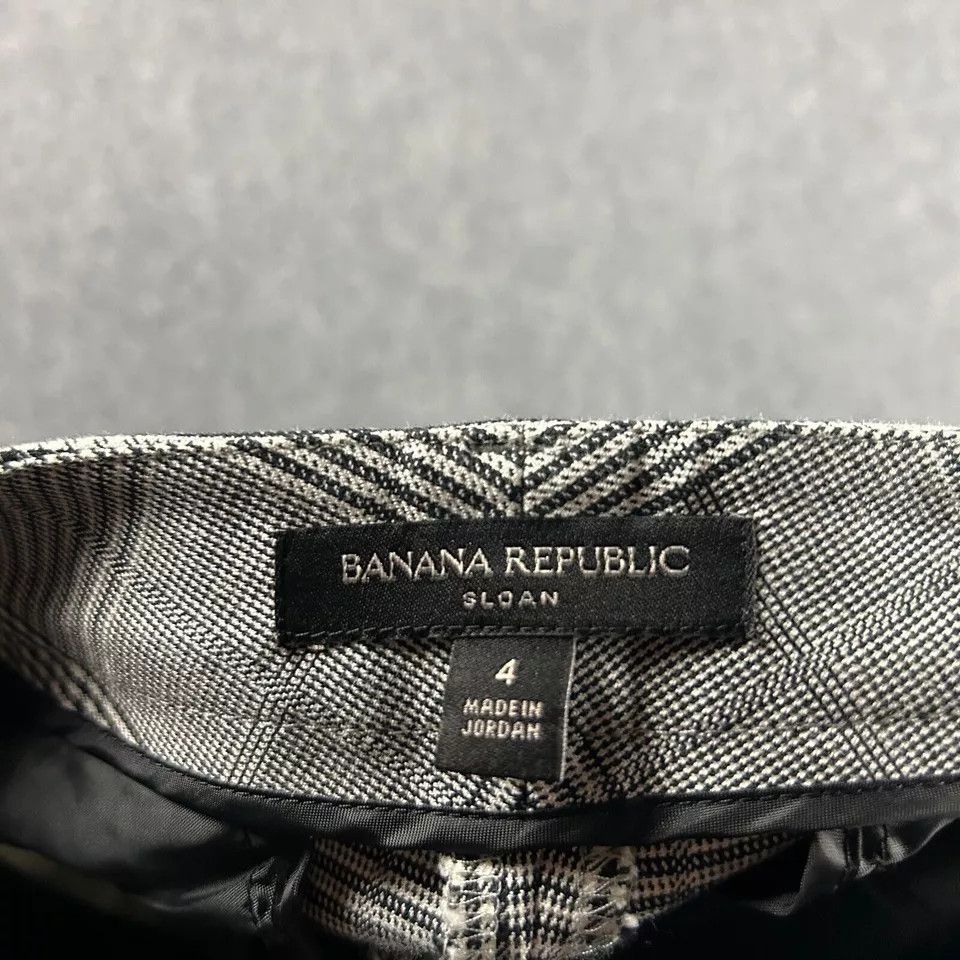 Banana Republic Banana Republic Pants Womens 4 Sloan Glen Check Trousers Size 30" / US 8 / IT 44 - 7 Thumbnail
