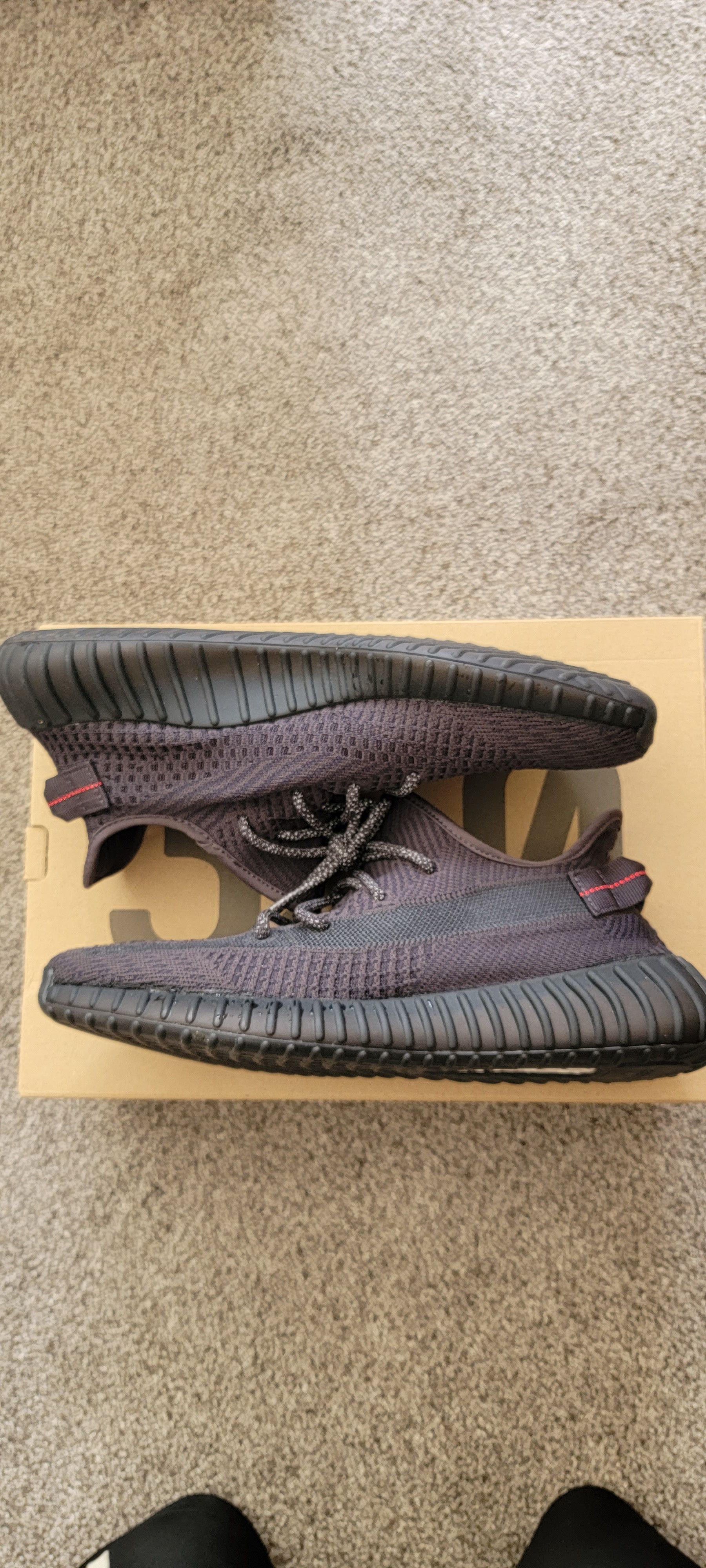 Yeezy 350v2 black non reflective