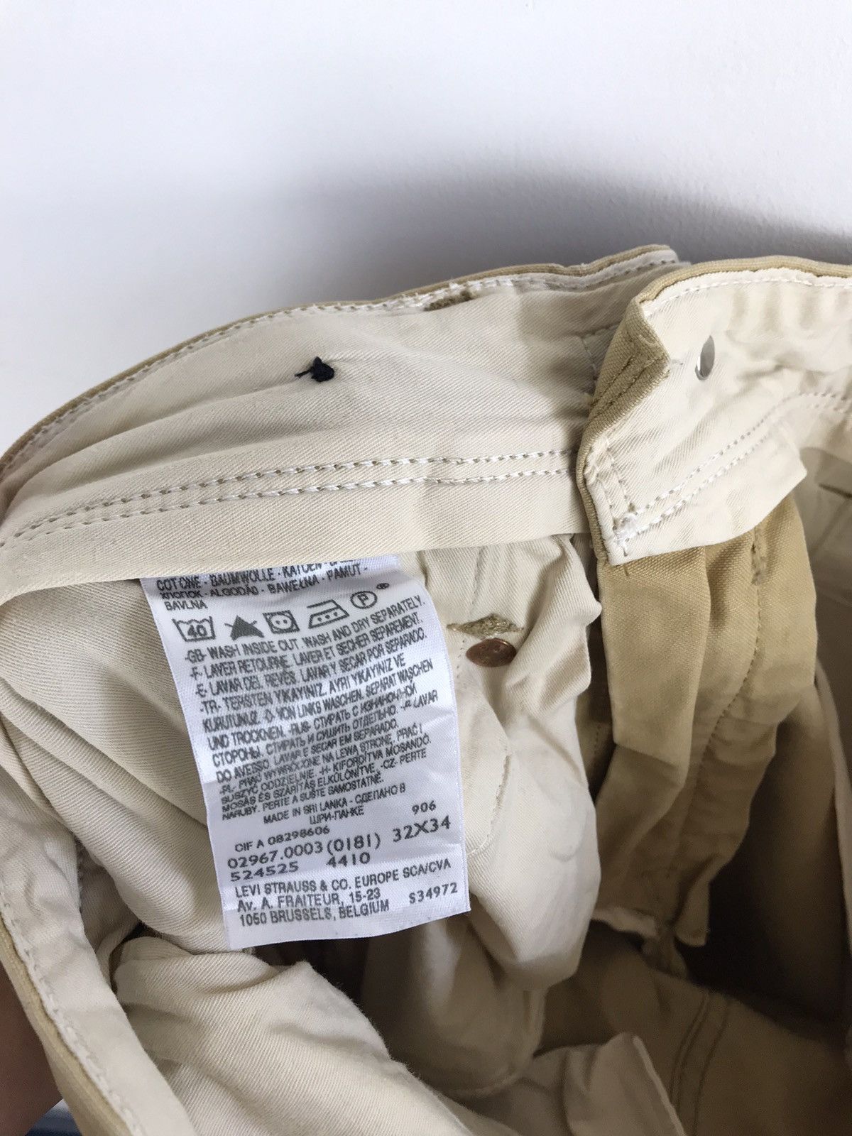 Levi's Vintage Levi’s Sanforized Sail Cloth Tab Twills Pants Size US 32 / EU 48 - 6 Thumbnail