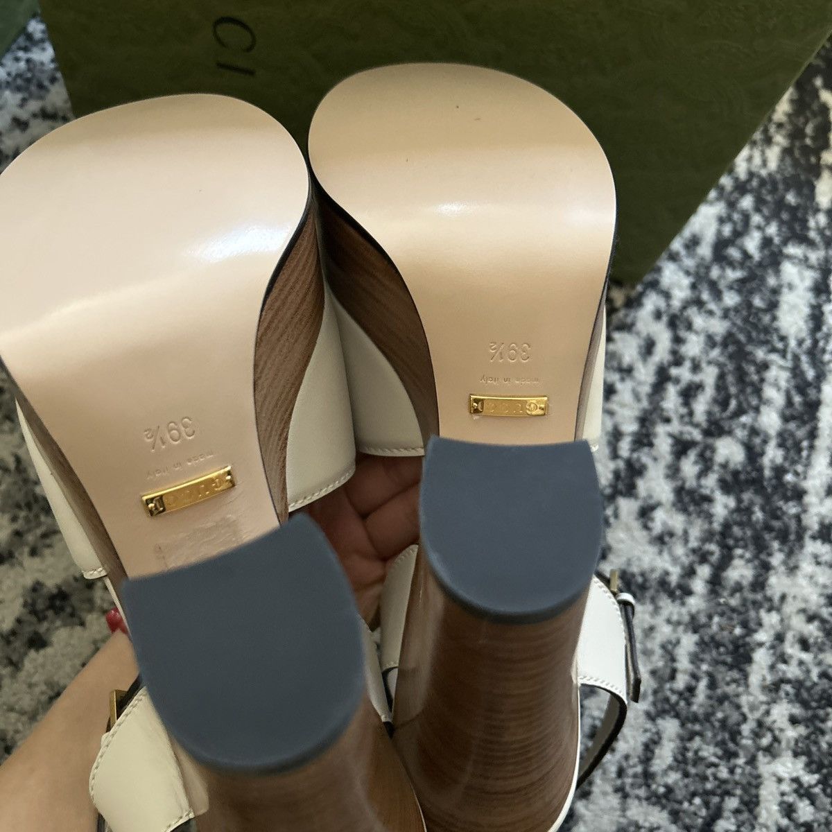 Gucci Gucci Interlocking G 110mm Leather High Heels Sandals Size US 9.5 / IT 39.5 - 6 Thumbnail