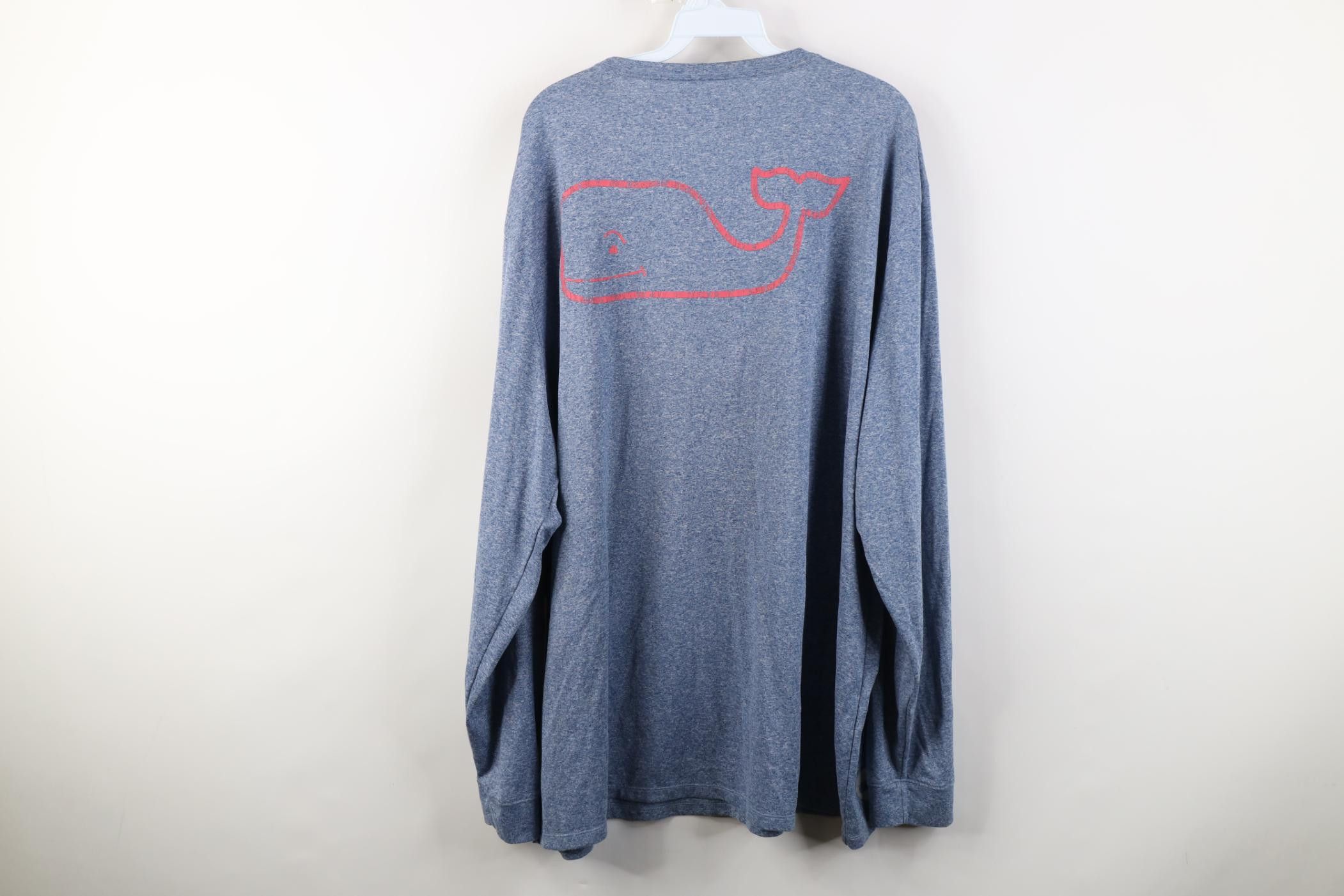 Vineyard Vines Vineyard Vines Performance Whale Long Sleeve T-Shirt Blue Size US XXL / EU 58 / 5 - 11 Thumbnail